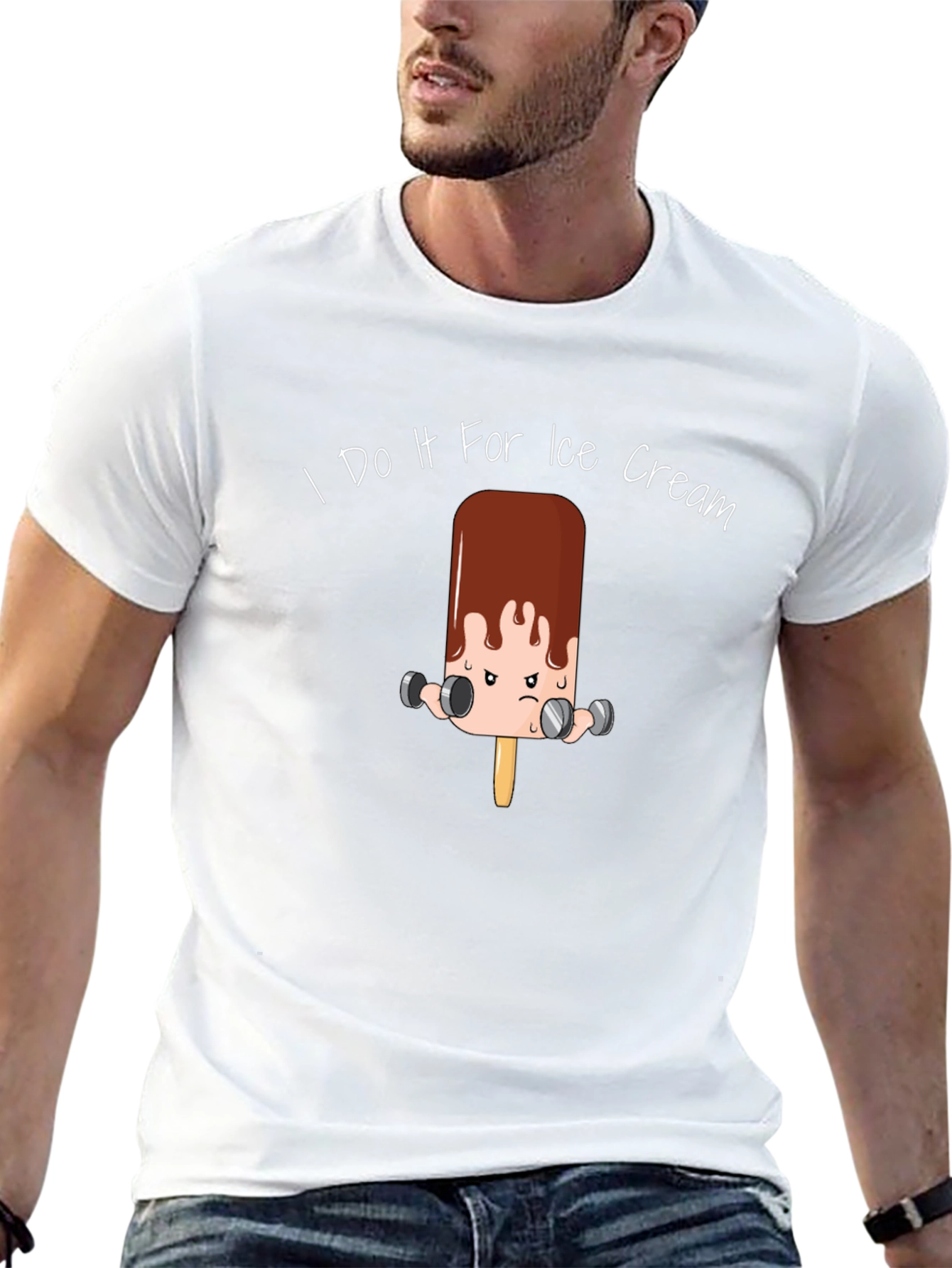 I Do It For Ice Cream Graphic T-Shirt