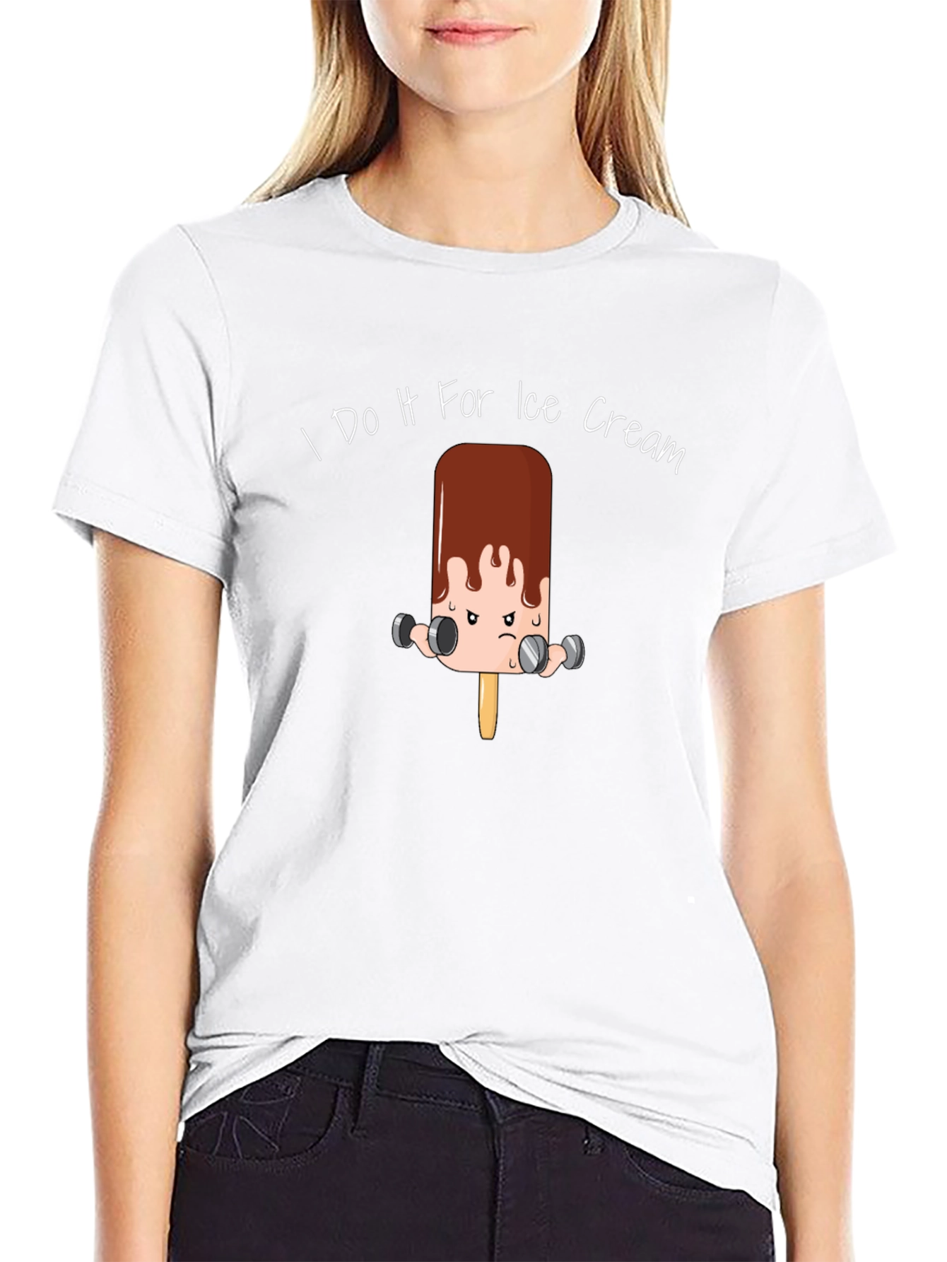I Do It For Ice Cream Graphic T-Shirt