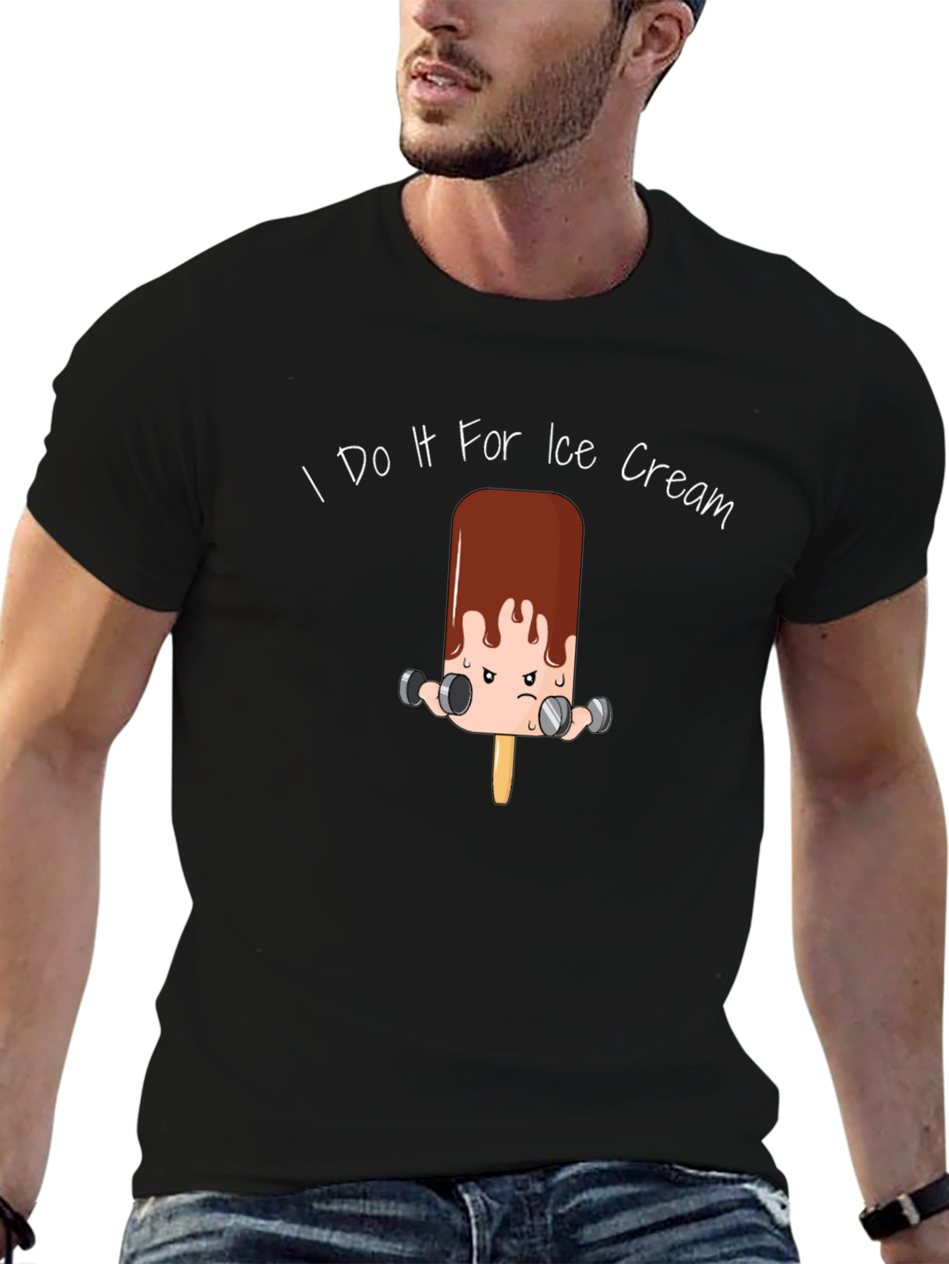 I Do It For Ice Cream Graphic T-Shirt