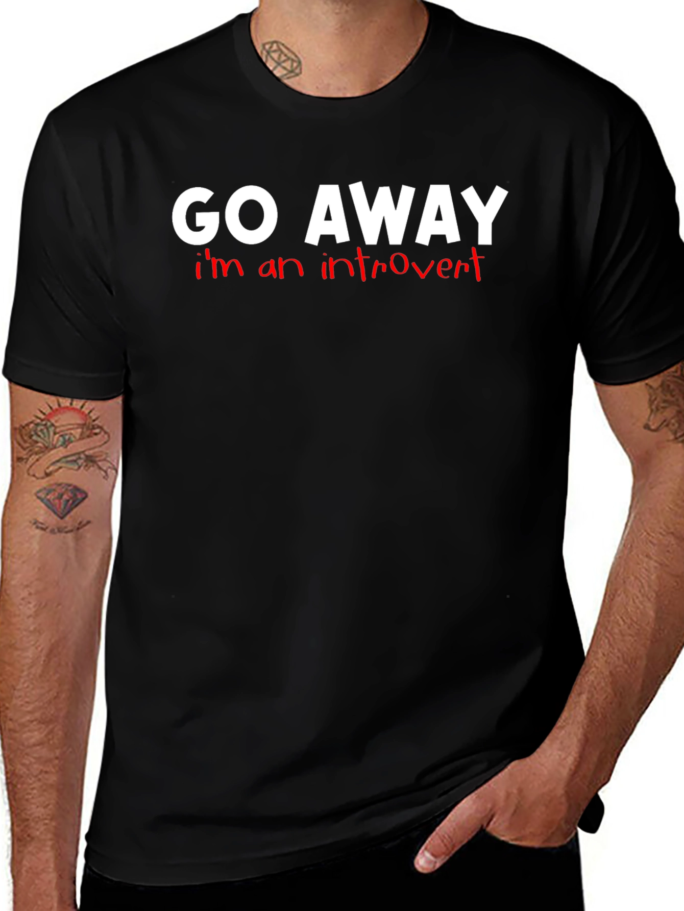 Introvert T-Shirt - Go Away Graphic Tee