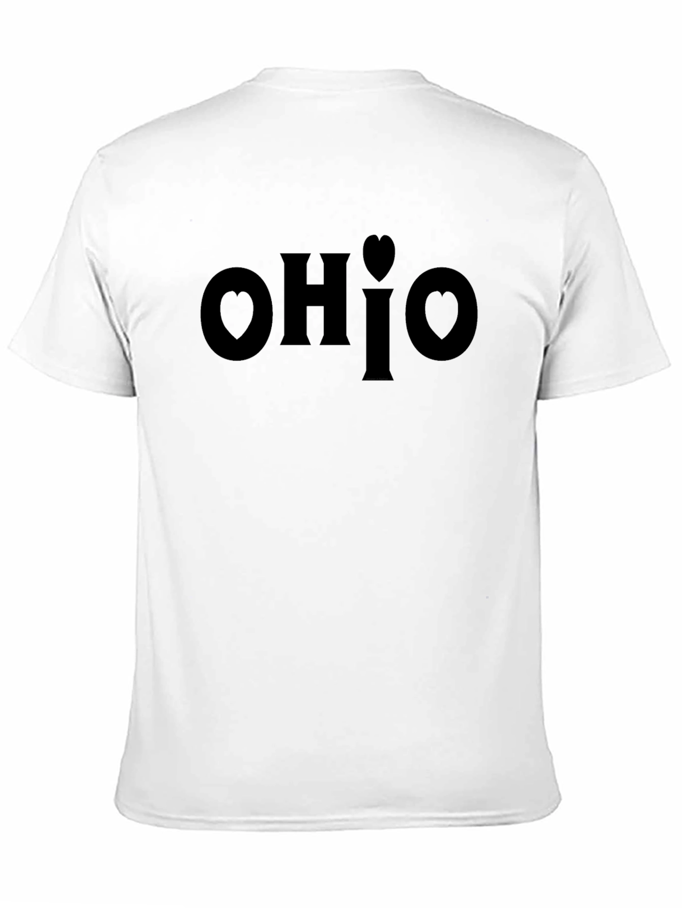 Ohio Heart Graphic Black T-Shirt - Soft Cotton Tee