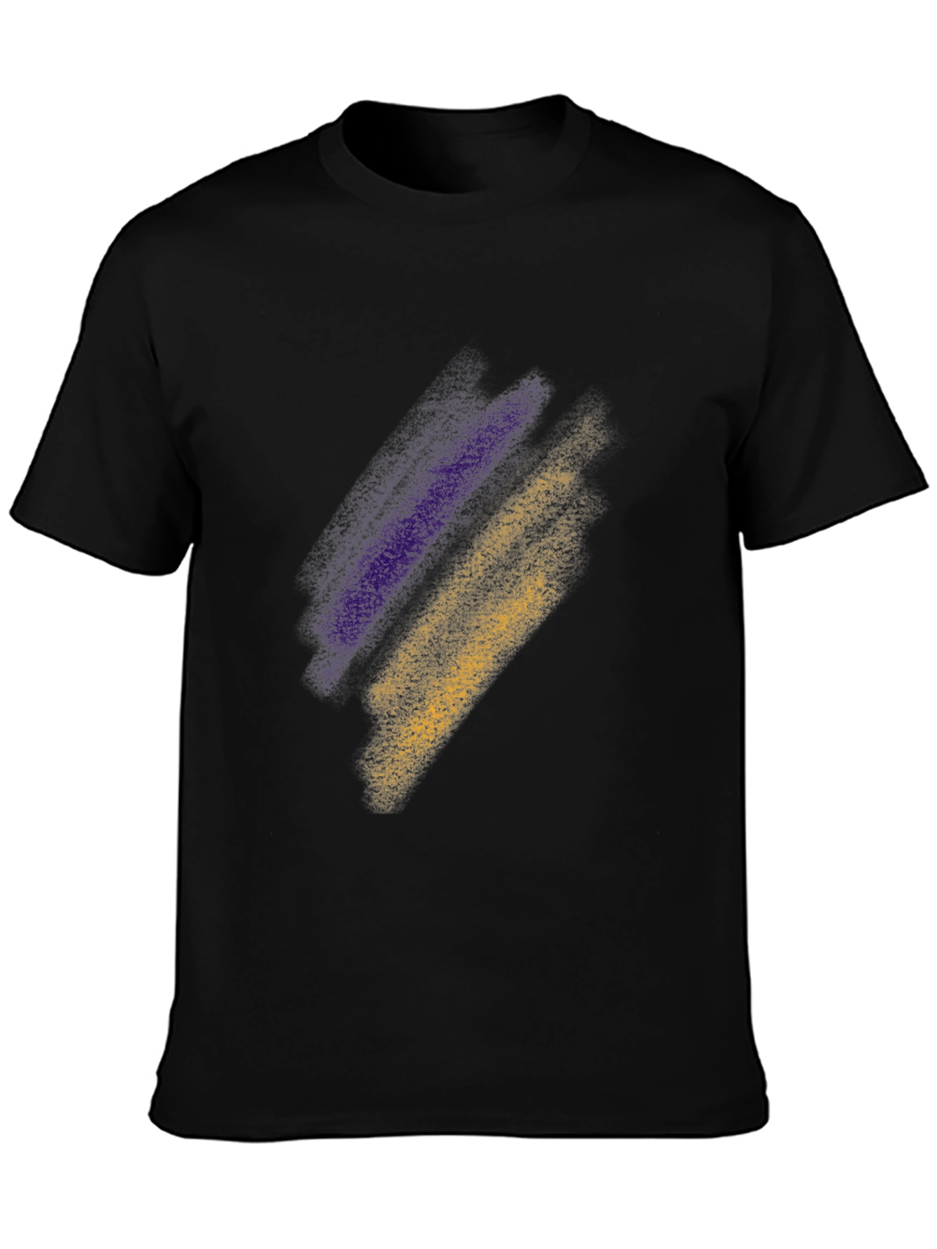 Abstract Stripe Tee - Black