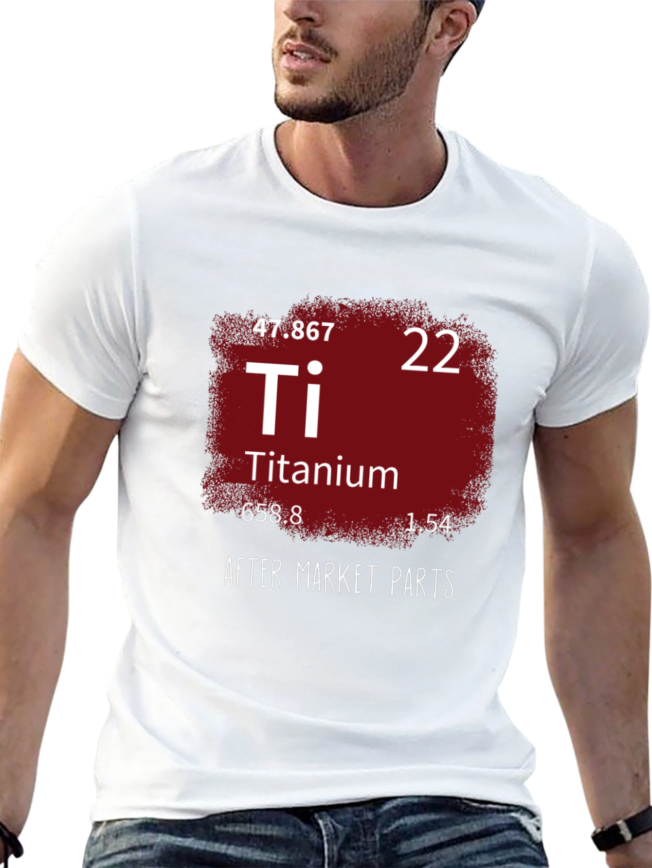Titanium Periodic Table Mens Black T-Shirt