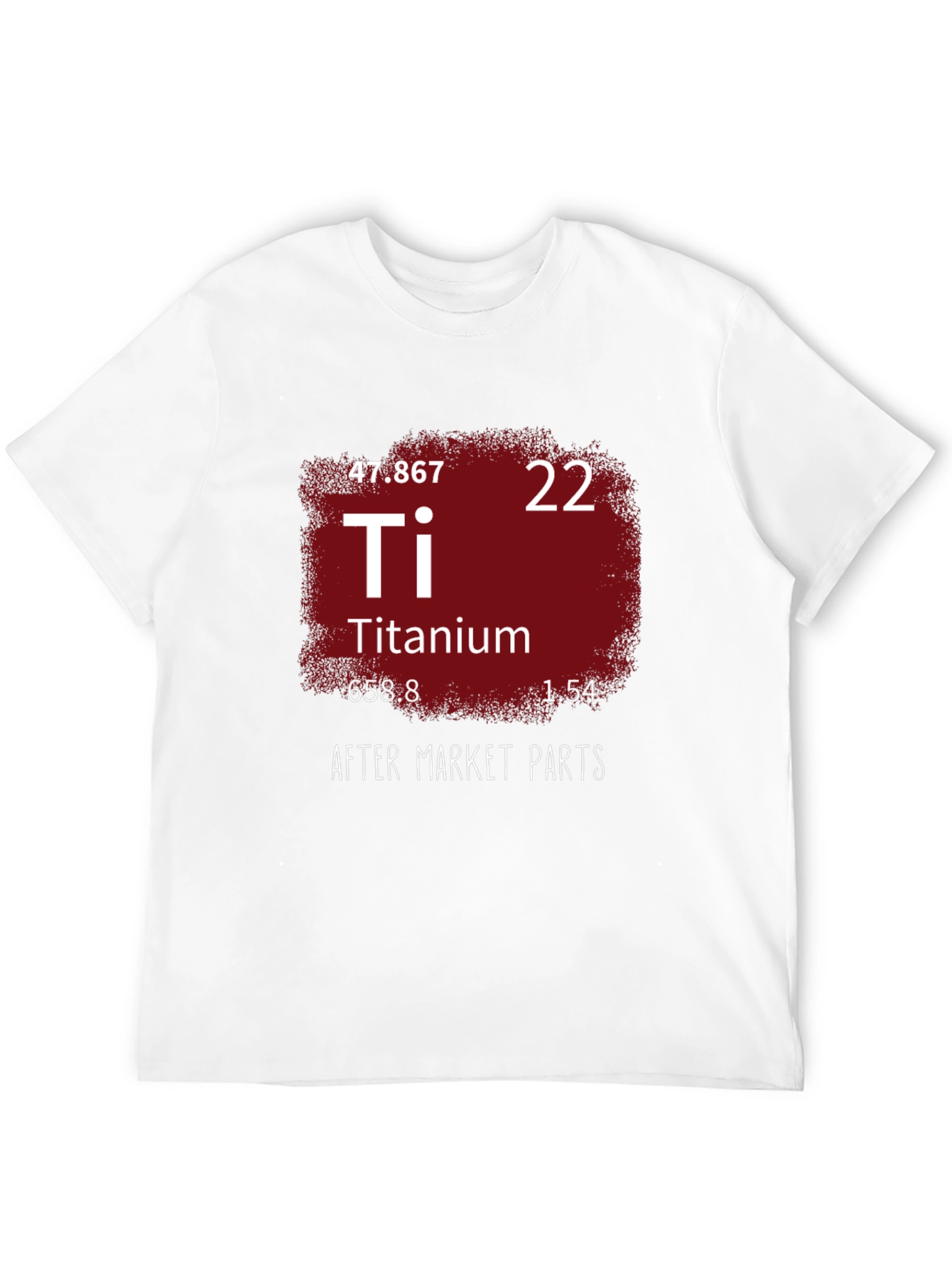 Titanium Periodic Table Mens Black T-Shirt
