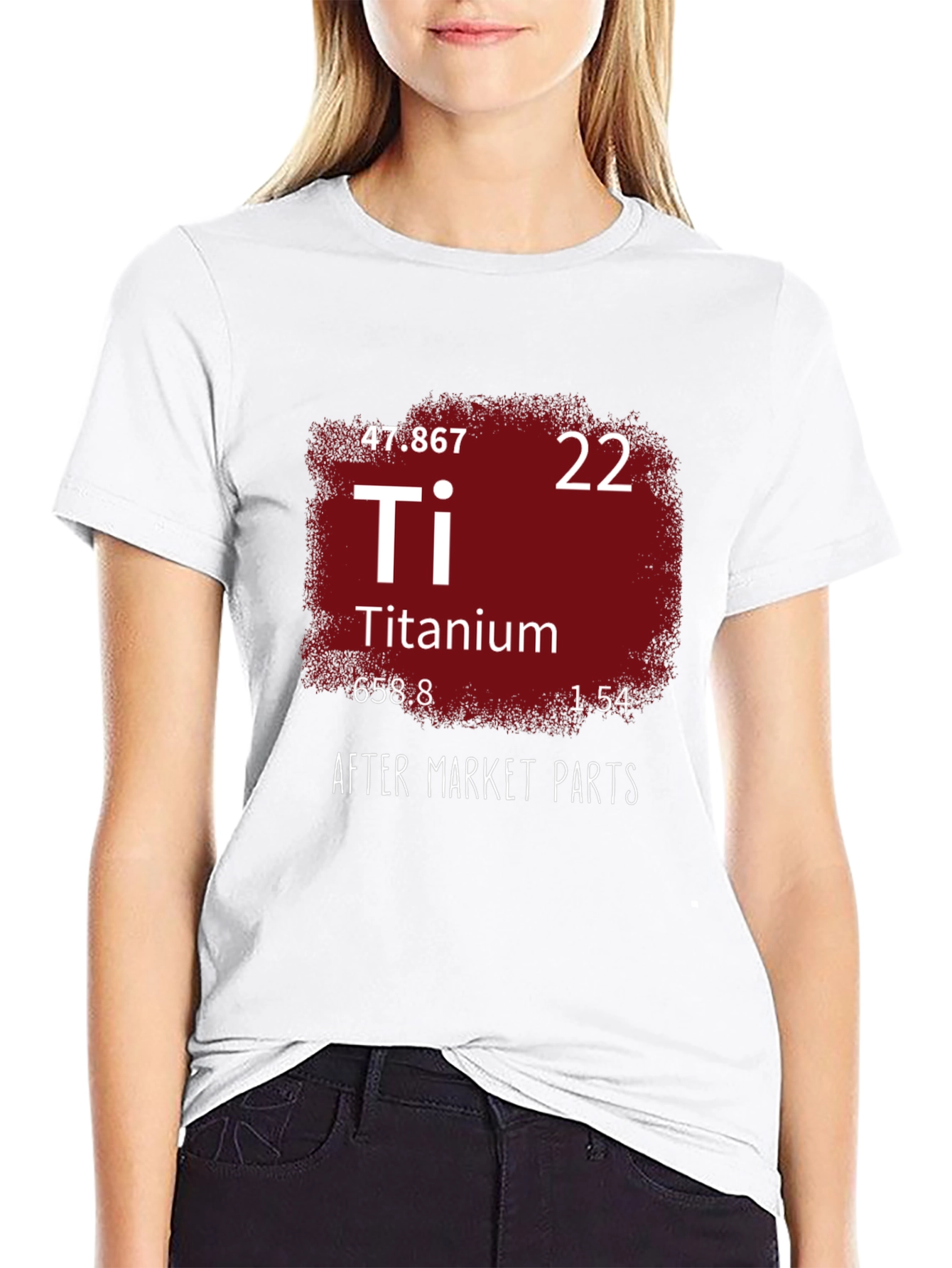 Titanium Periodic Table Mens Black T-Shirt