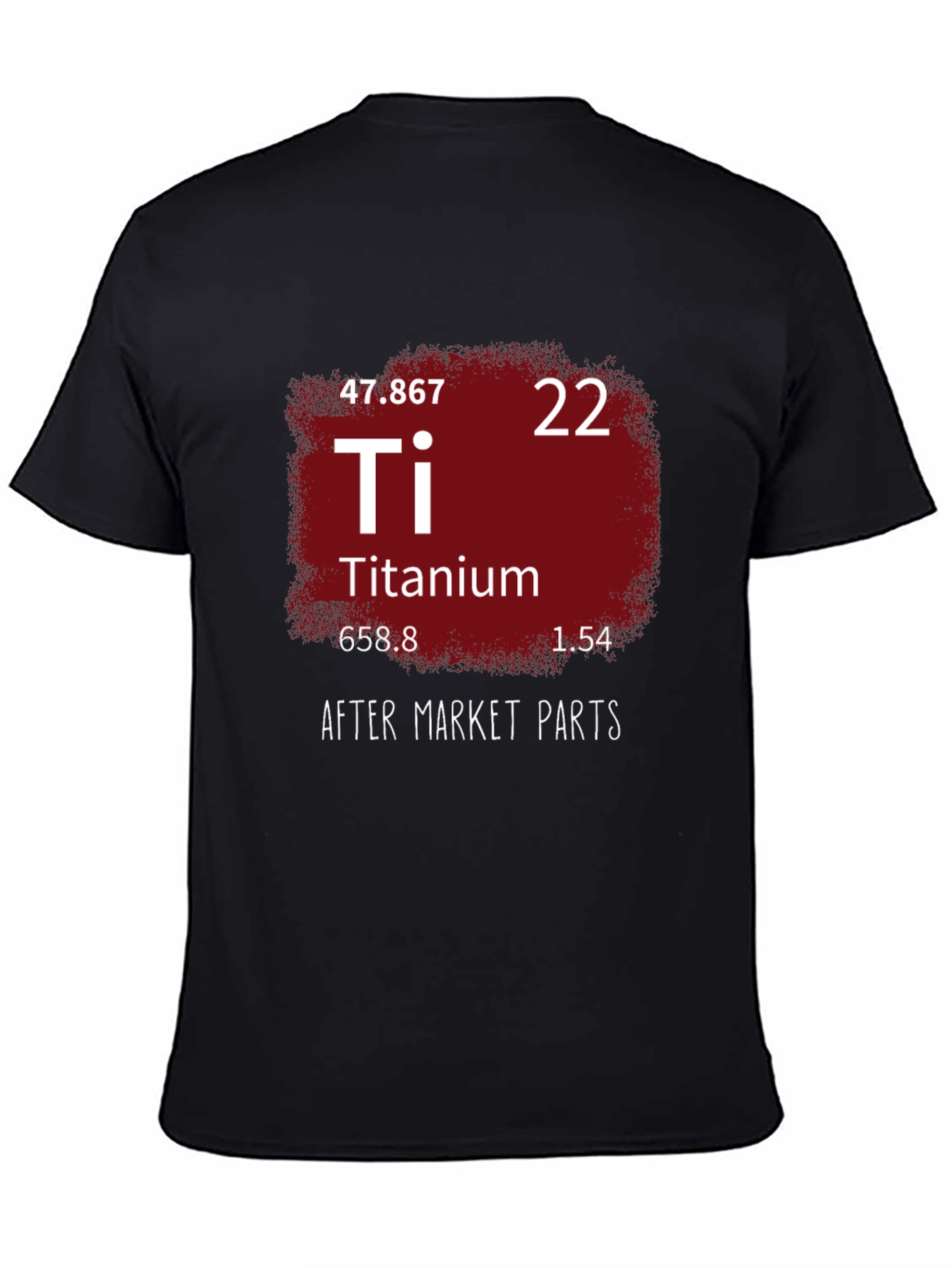 Titanium Periodic Table Mens Black T-Shirt