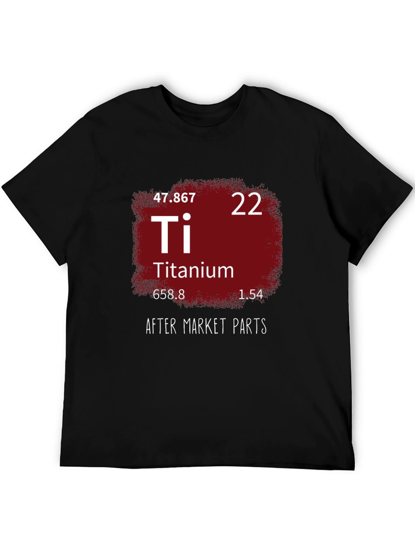 Titanium Periodic Table Mens Black T-Shirt