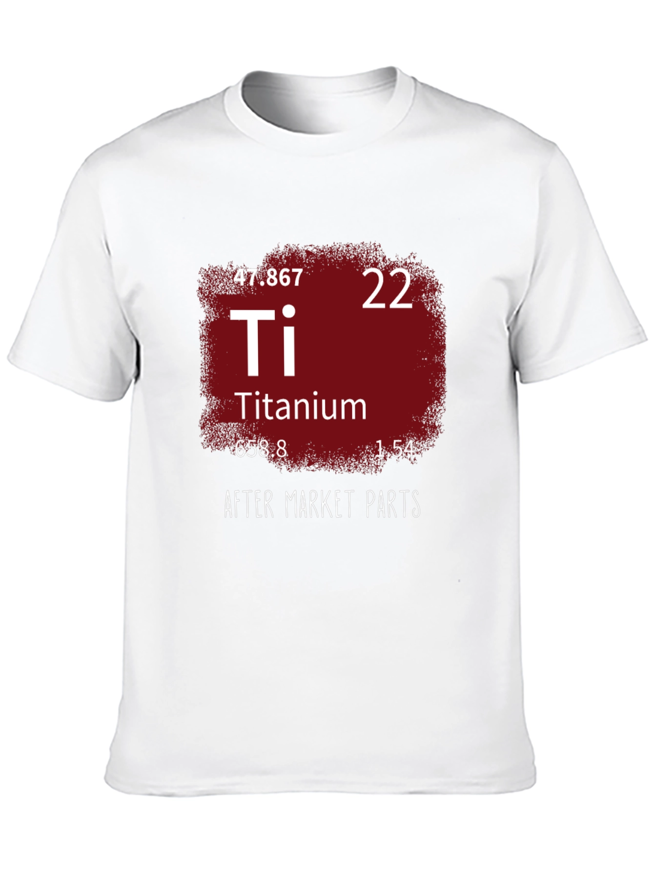 Titanium Periodic Table Mens Black T-Shirt