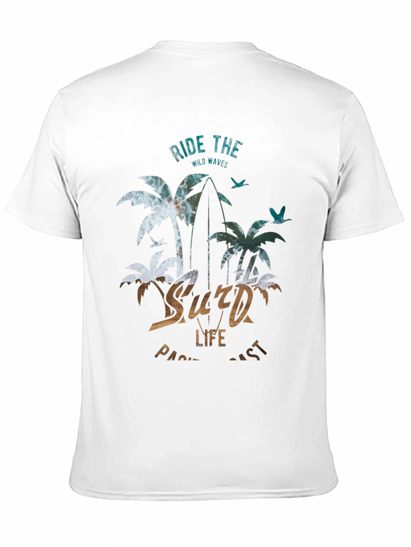 Ride The Wild Waves Surf Life T-Shirt