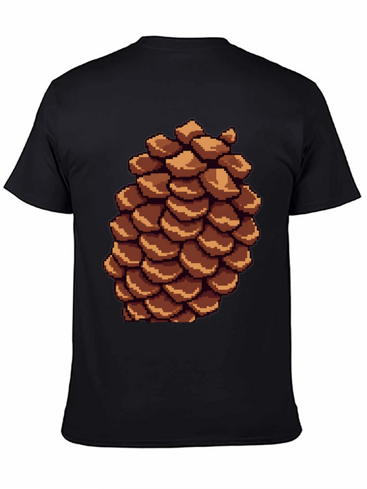 Pixel Pinecone T-Shirt - Nature Inspired Retro Style