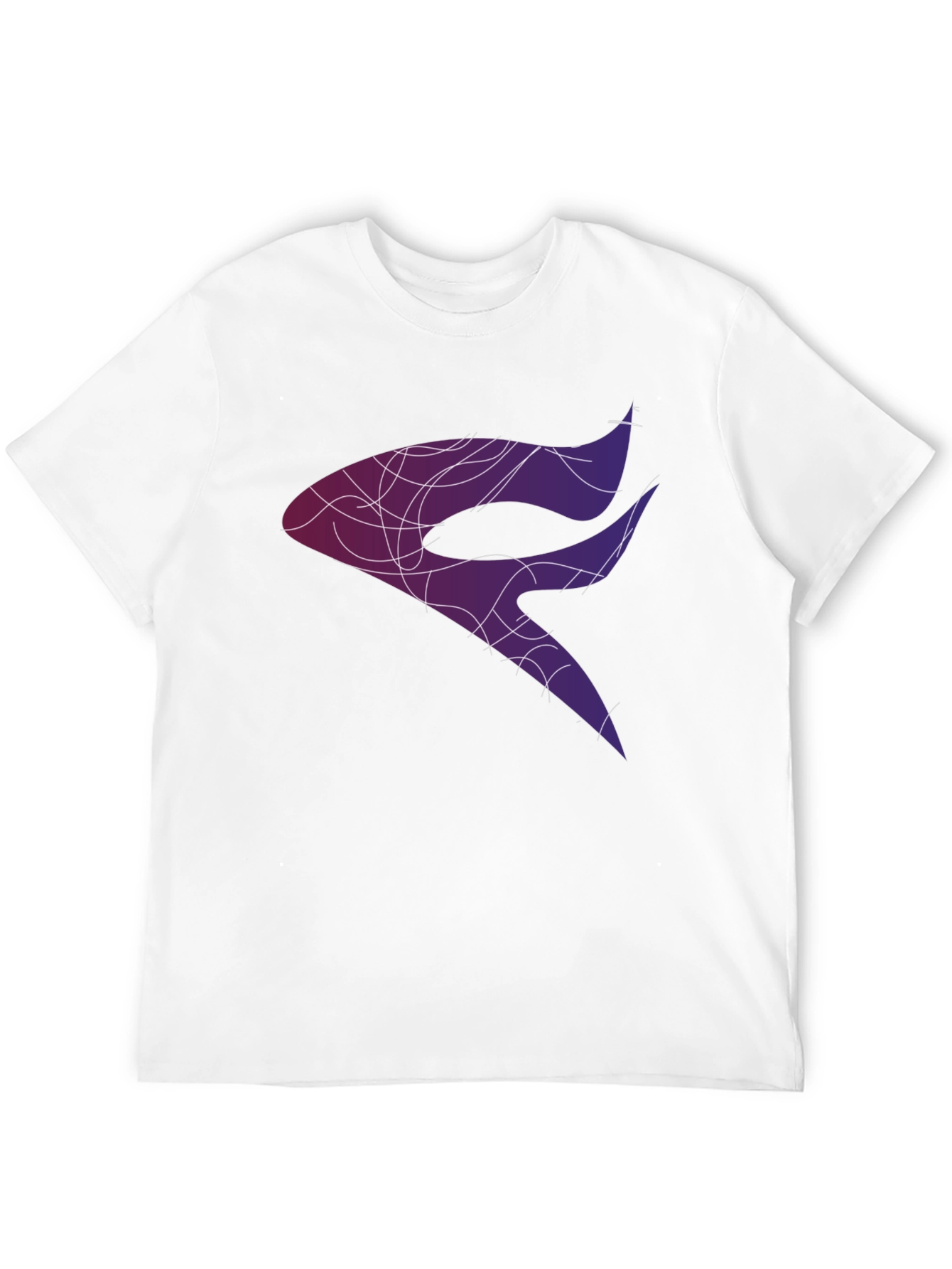 Abstract Design Graphic Tee - Black