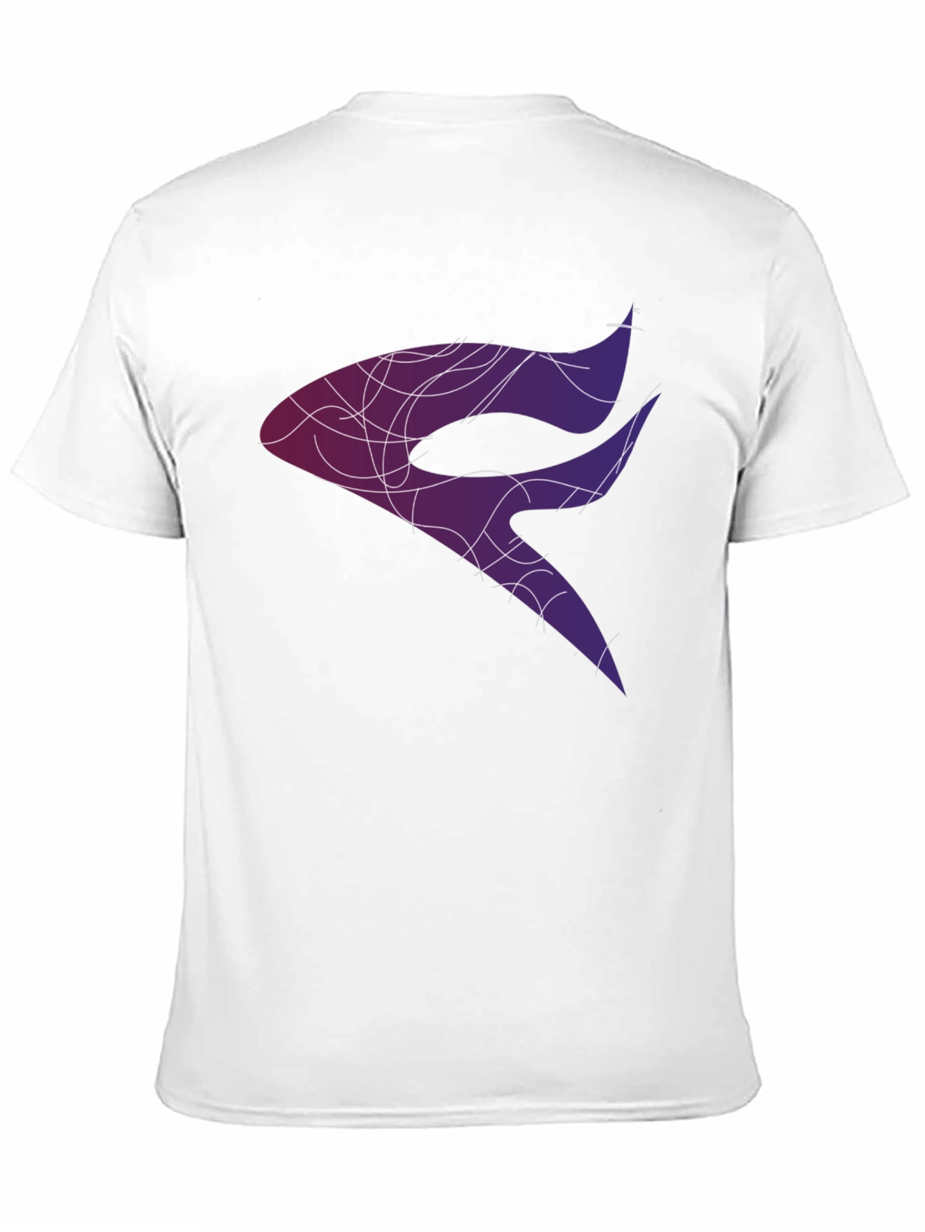 Abstract Design Graphic Tee - Black