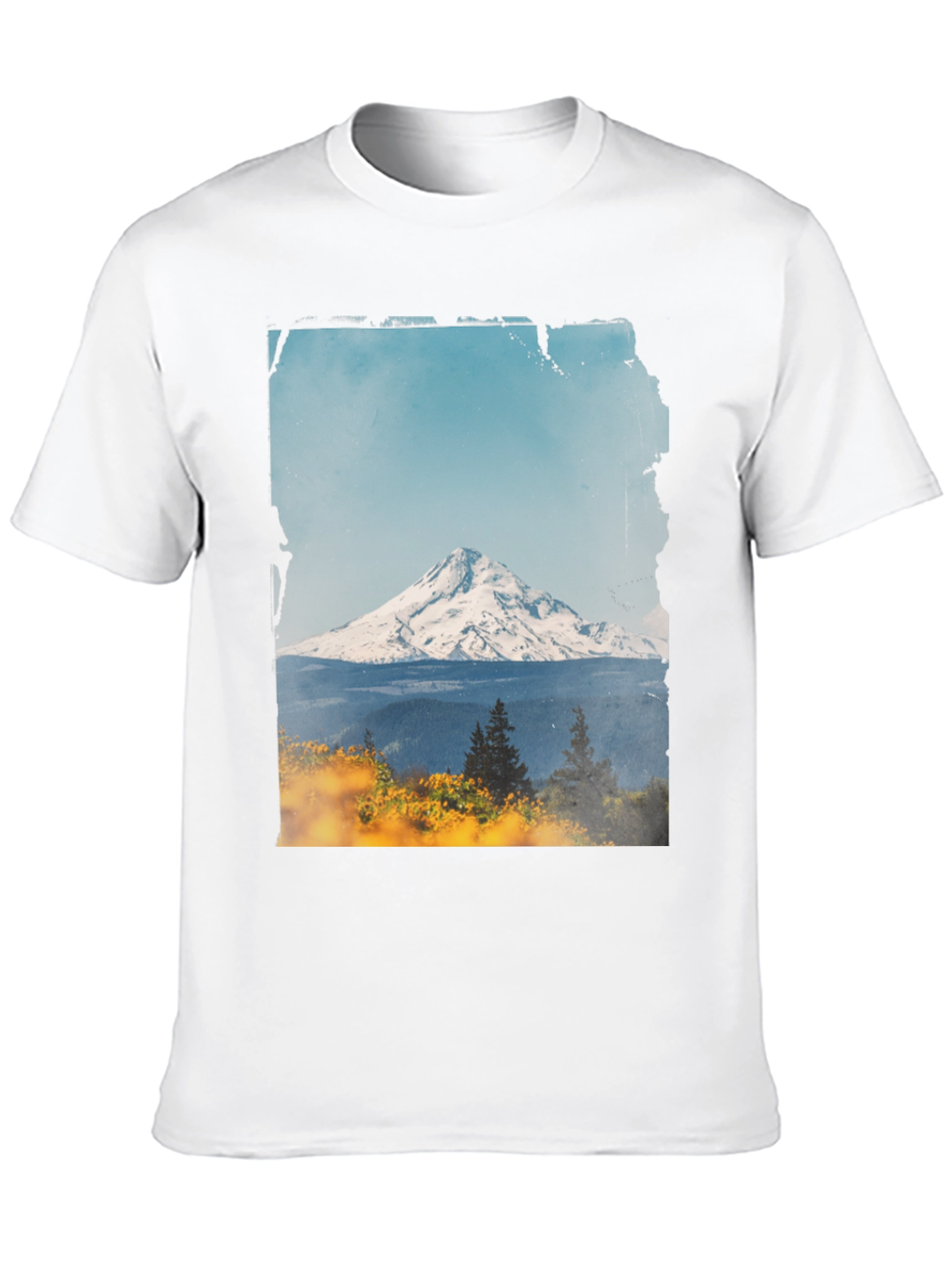Mountain View Graphic Tee - Black Casual Shirt