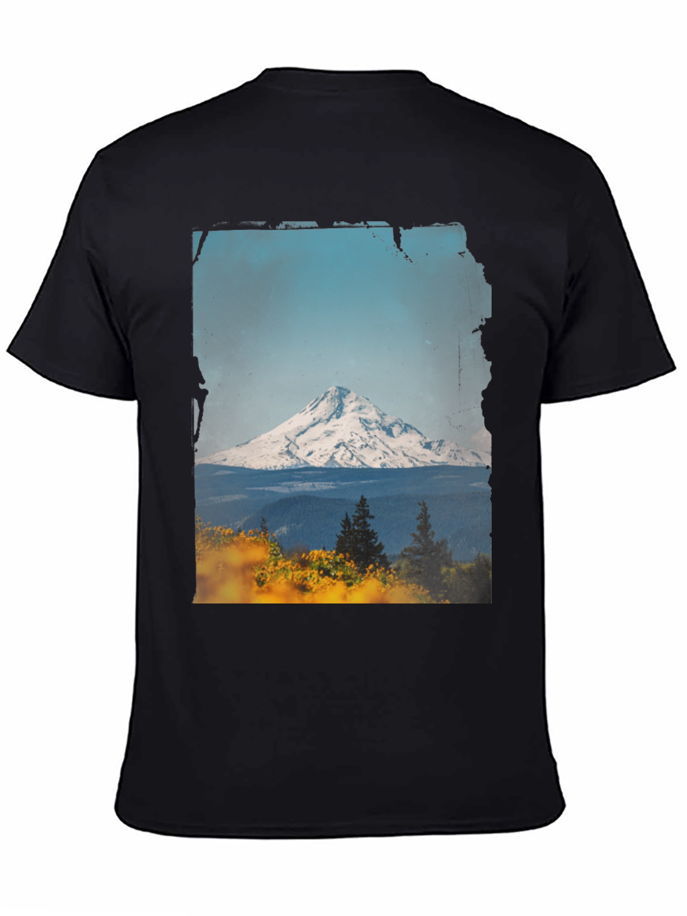 Mountain View Graphic Tee - Black Casual Shirt