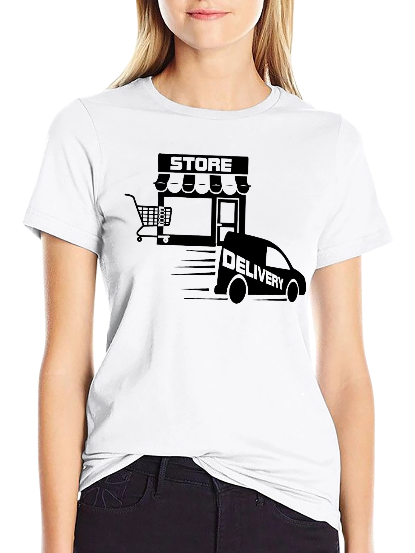 Store Delivery Black T-Shirt
