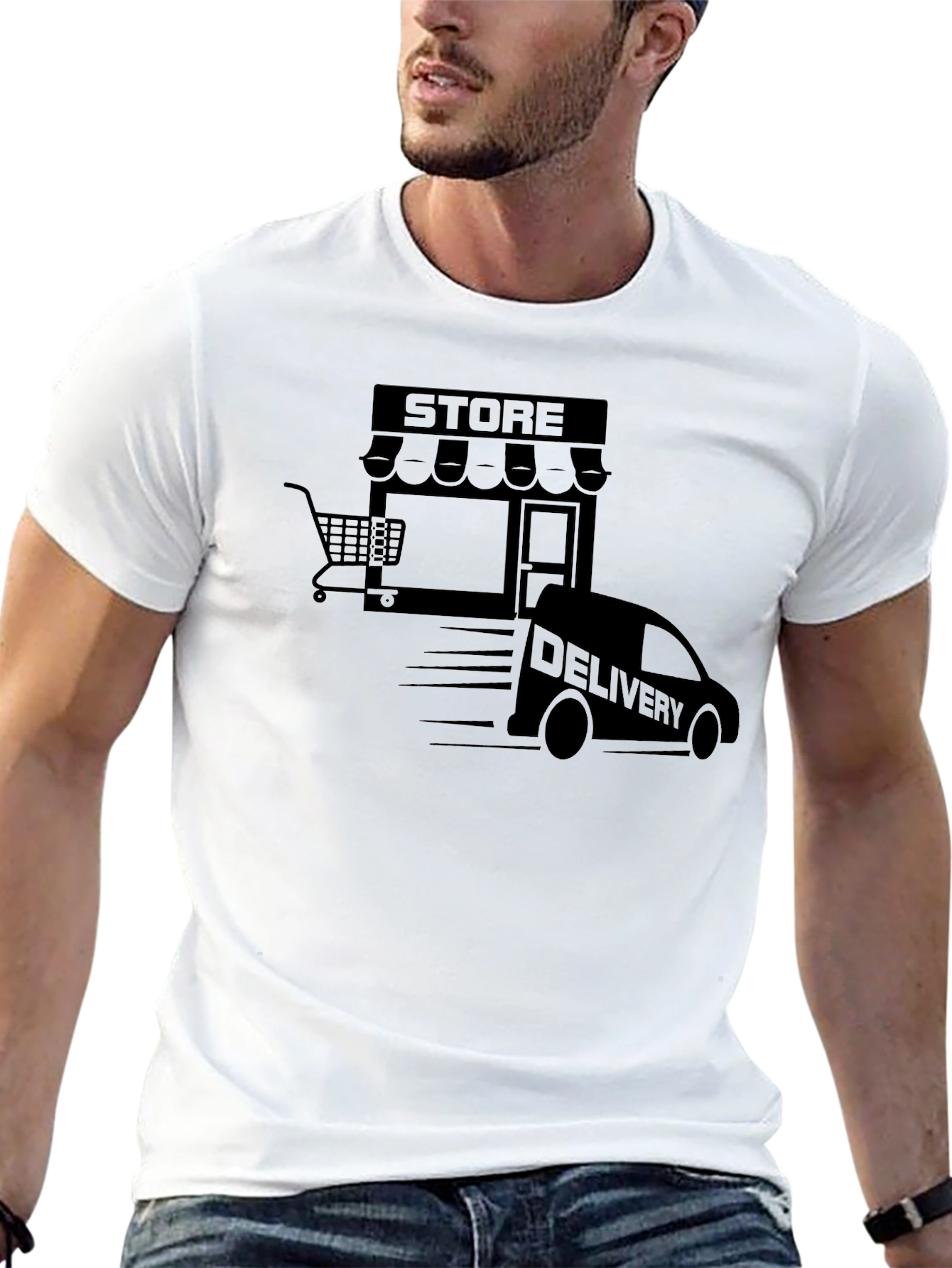 Store Delivery Black T-Shirt