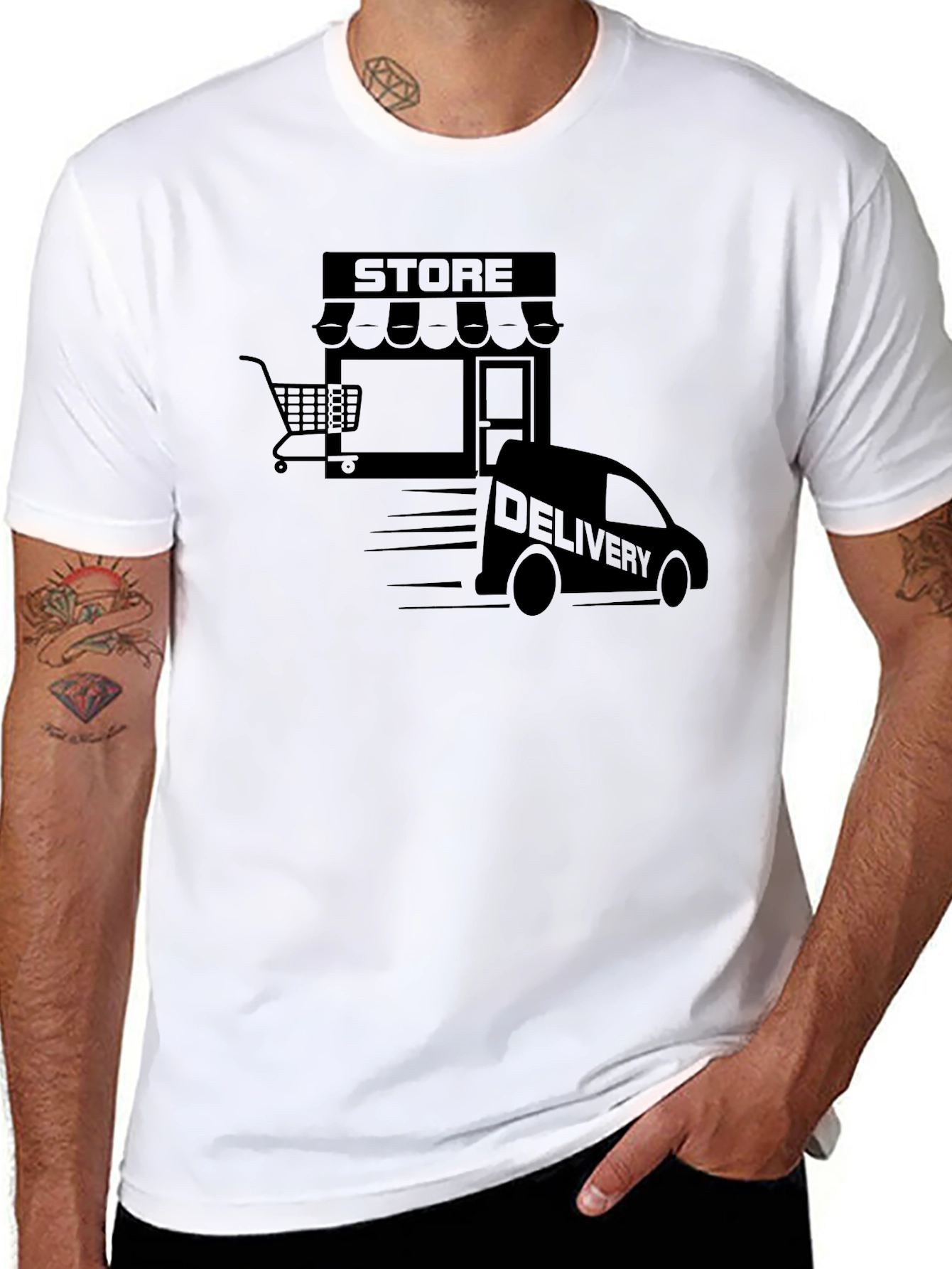 Store Delivery Black T-Shirt