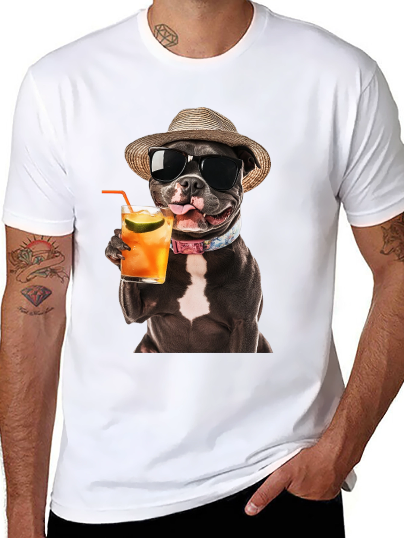 Cool Dog Cocktail Graphic Tee