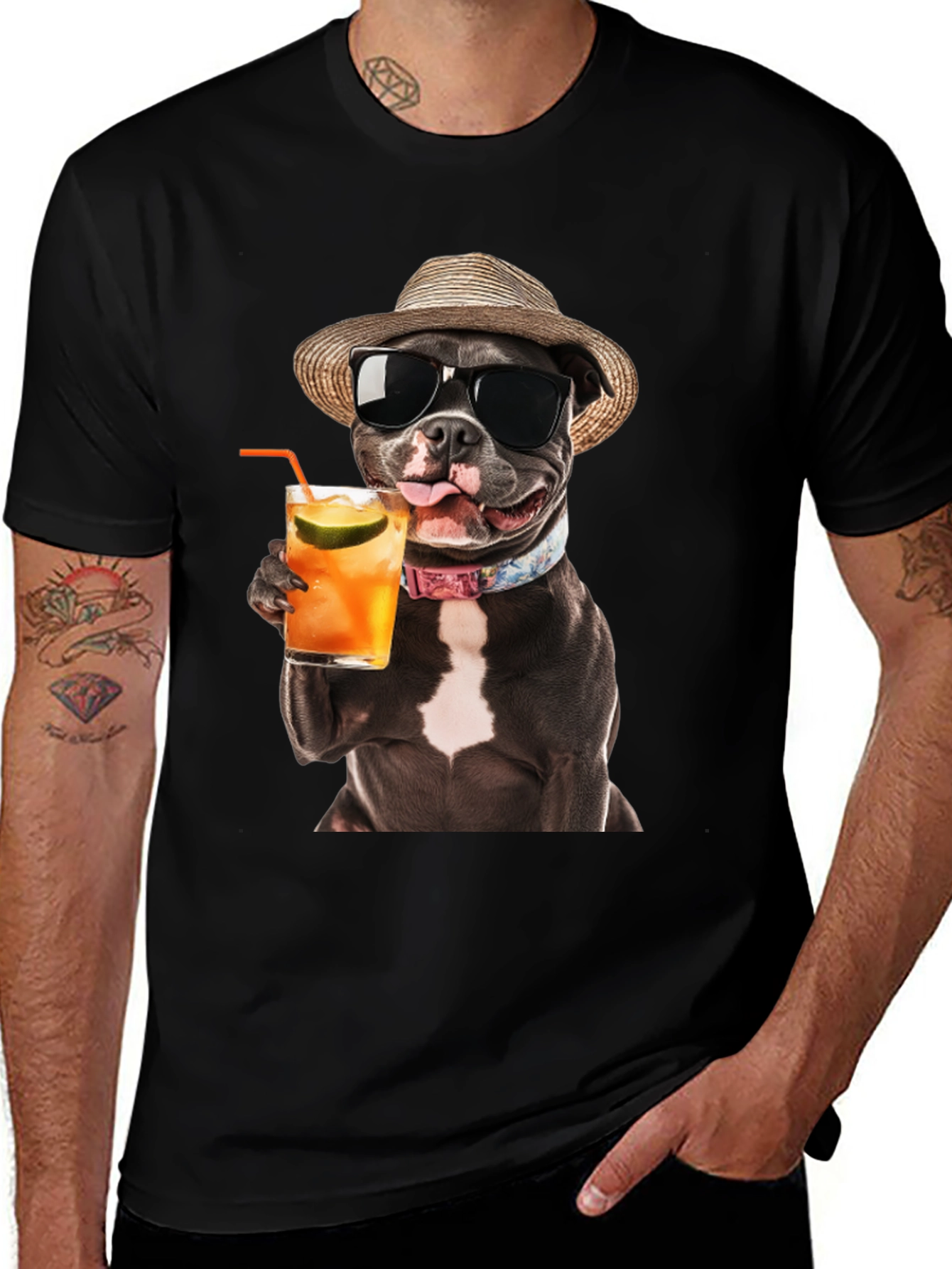Cool Dog Cocktail Graphic Tee