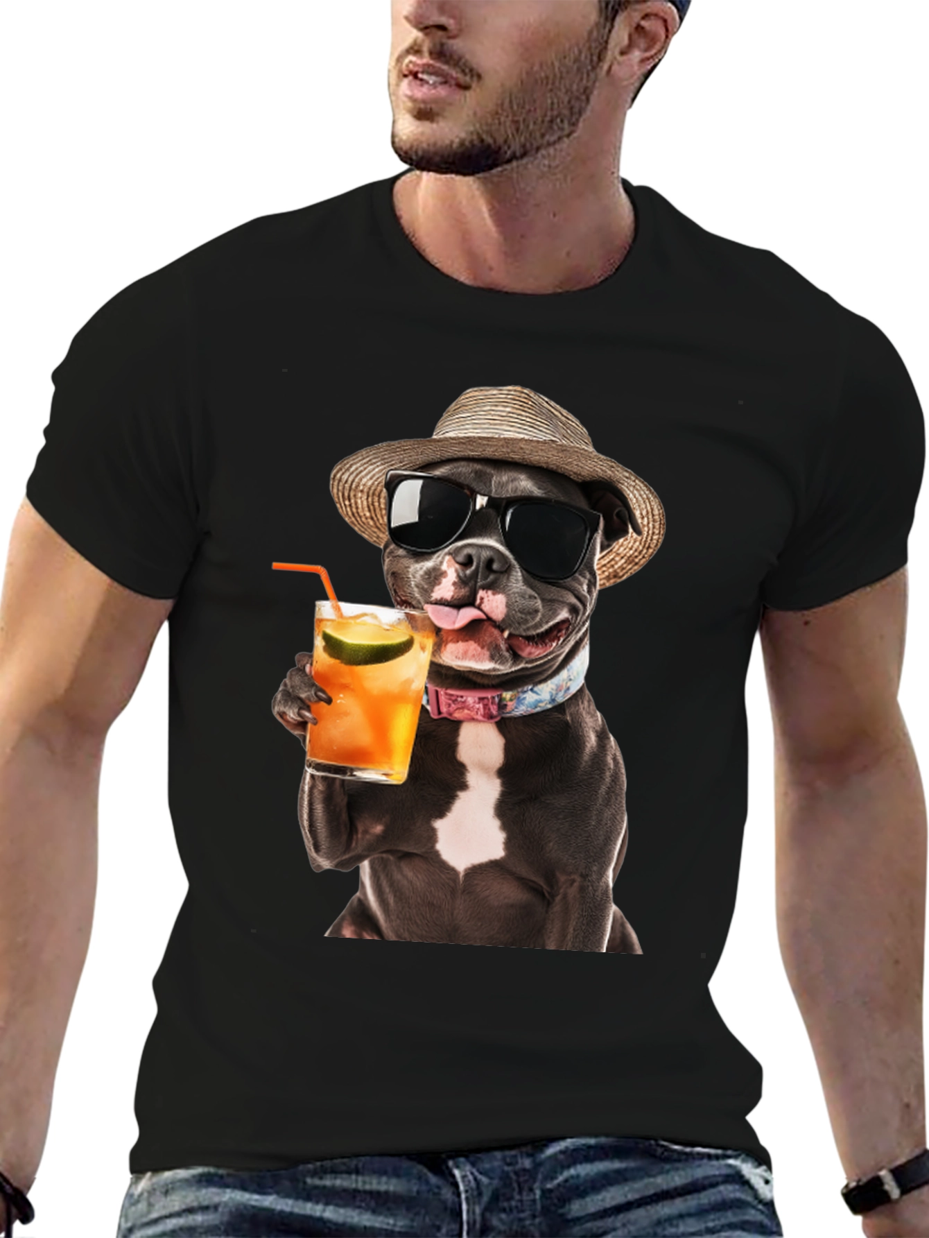 Cool Dog Cocktail Graphic Tee