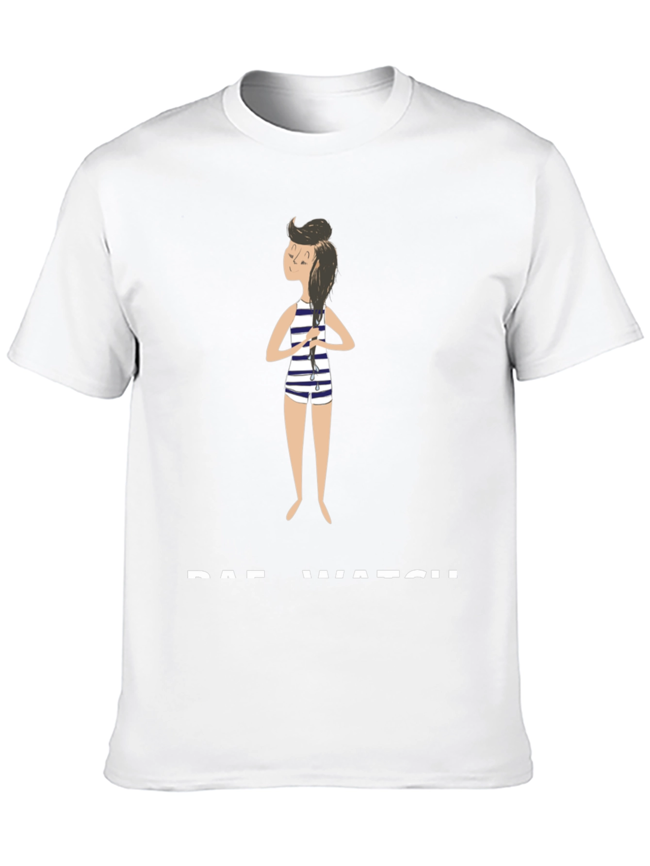 Rae Watch Black T-Shirt - Striped Bathing Suit