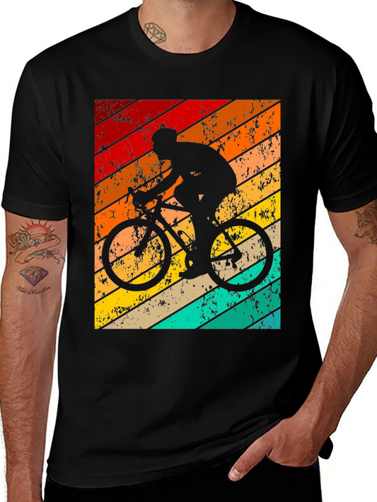 Retro Cycling T-Shirt - Vintage Style Biker Tee