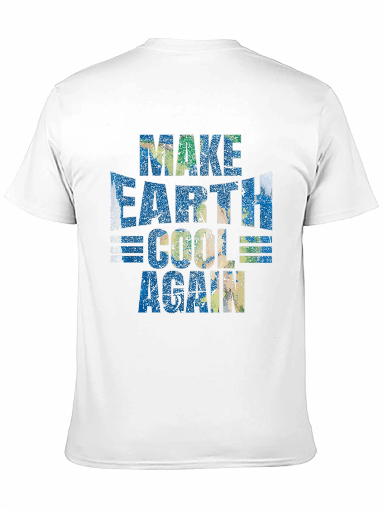 Make Earth Cool Again Black Graphic T-Shirt