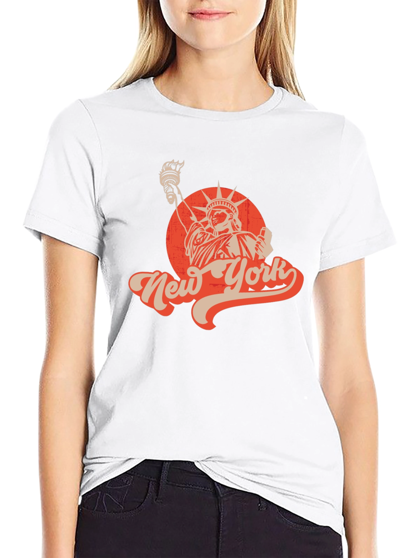 Retro New York Statue of Liberty Graphic Tee