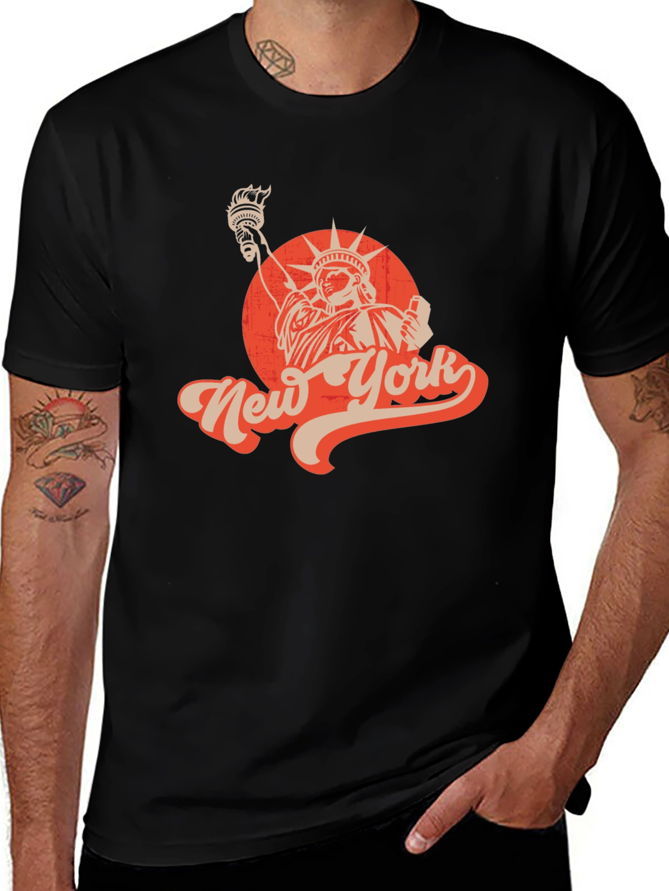 Retro New York Statue of Liberty Graphic Tee