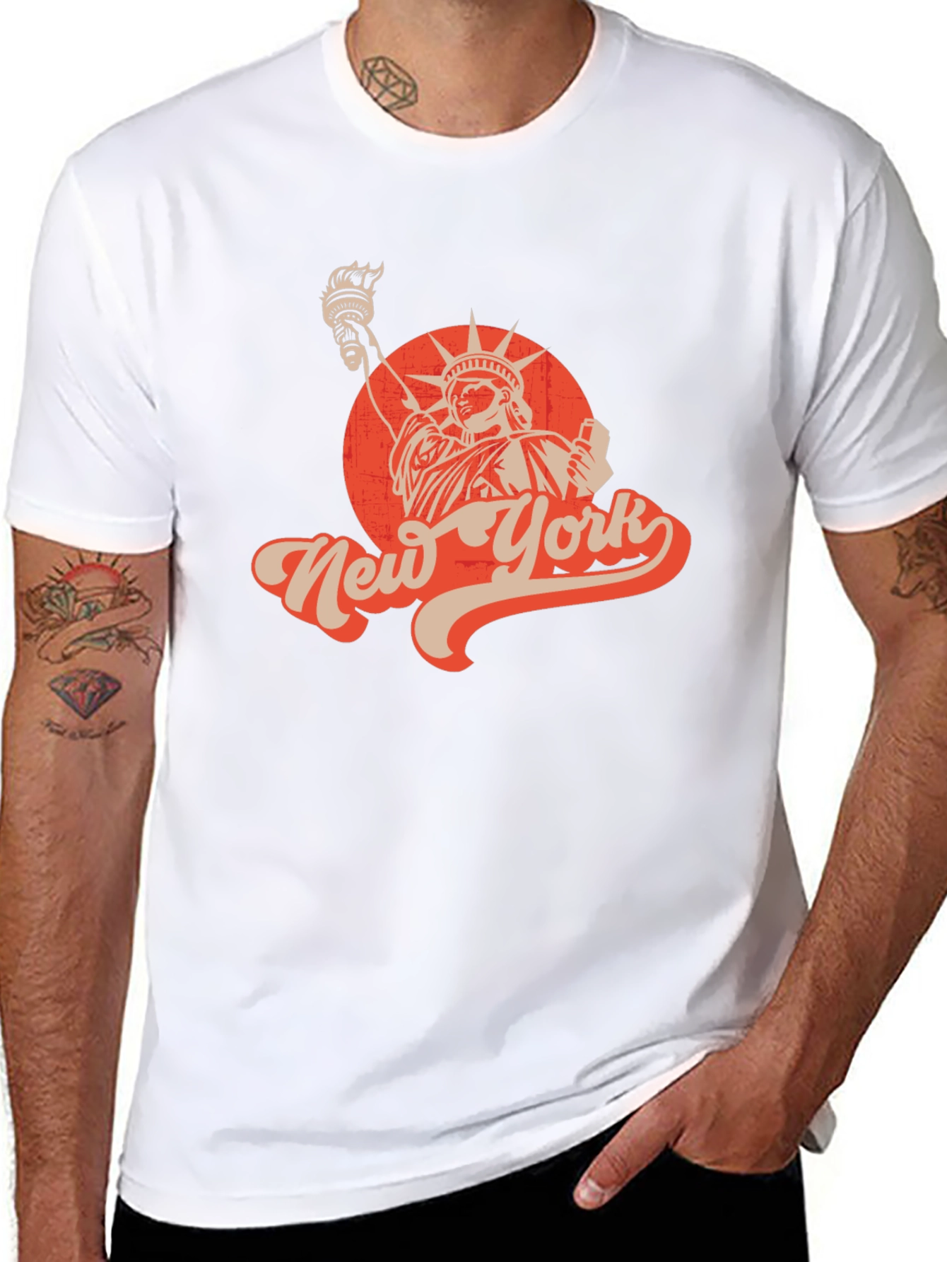 Retro New York Statue of Liberty Graphic Tee