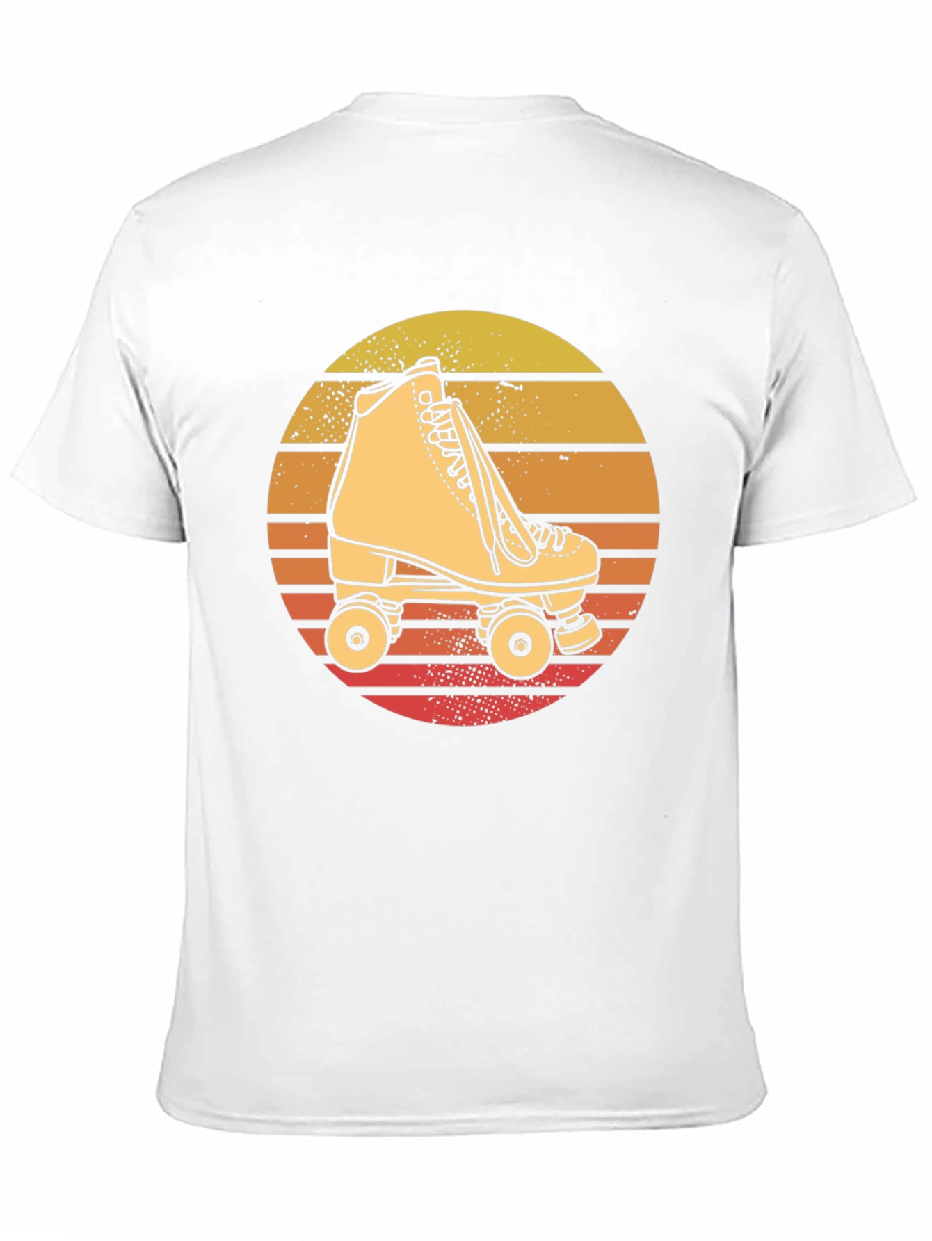 Retro Roller Skate T-Shirt - Sunset Design