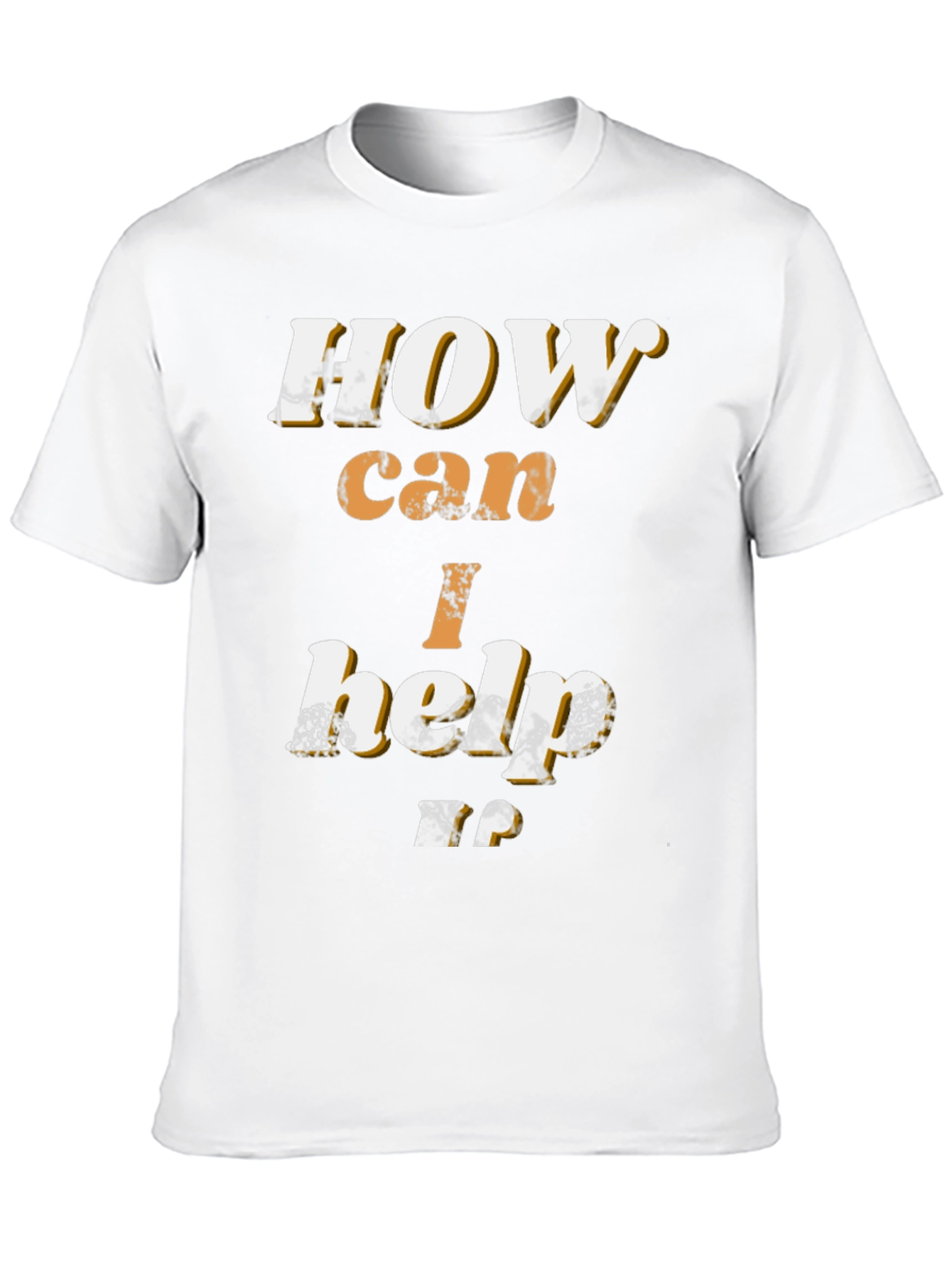 How Can I Help T-Shirt - Black Graphic Tee