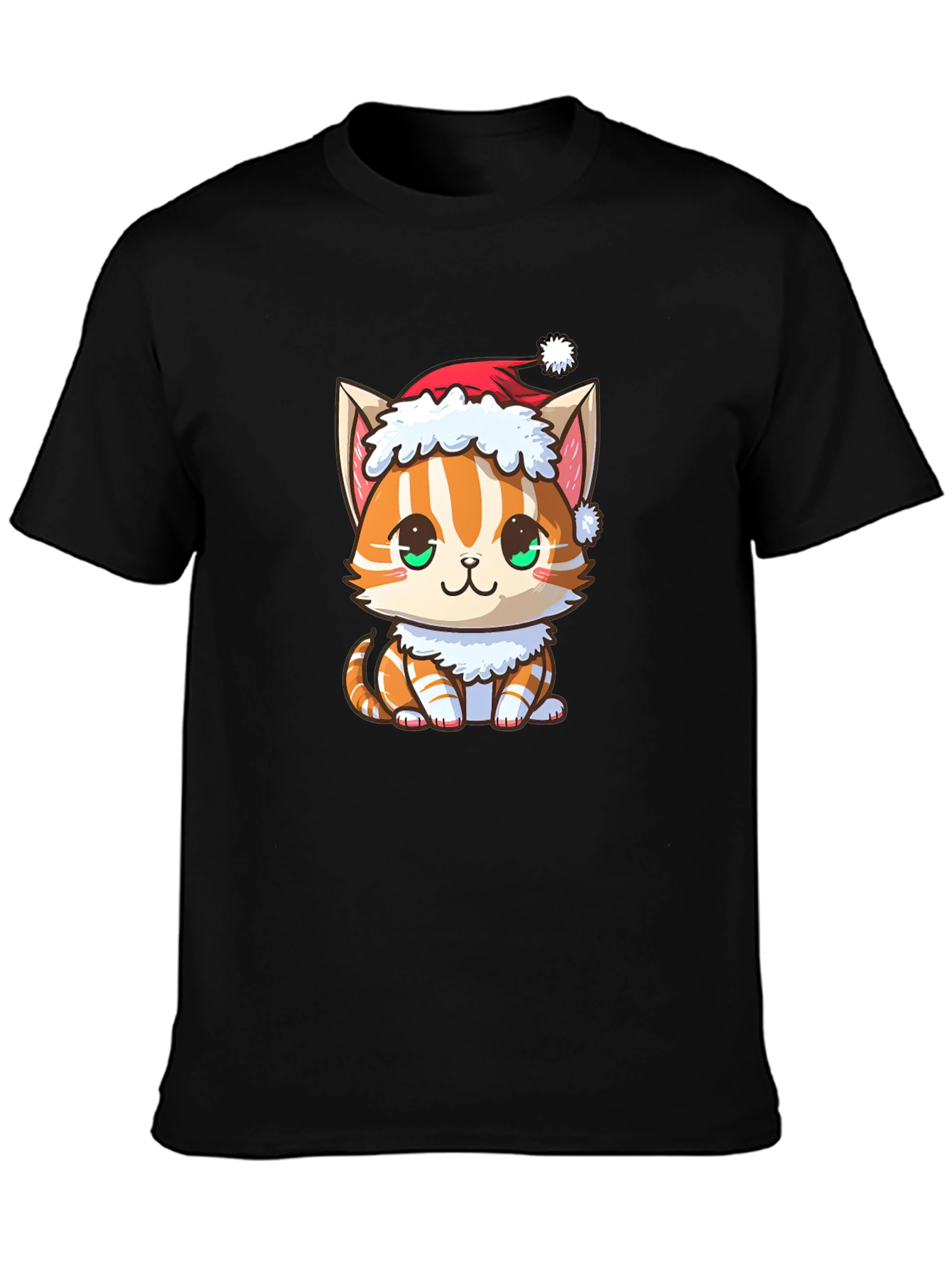 Festive Cat T-Shirt: Holiday Kitten Tee