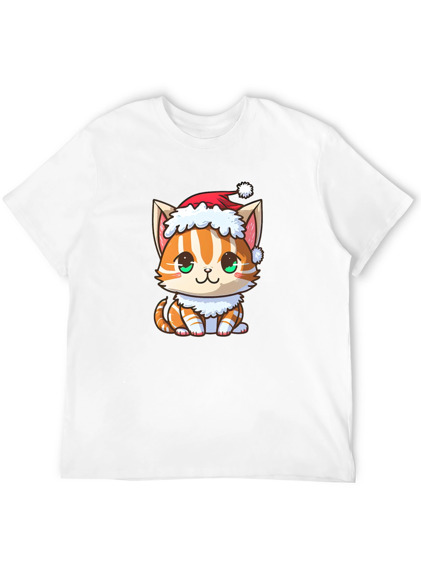 Festive Cat T-Shirt: Holiday Kitten Tee