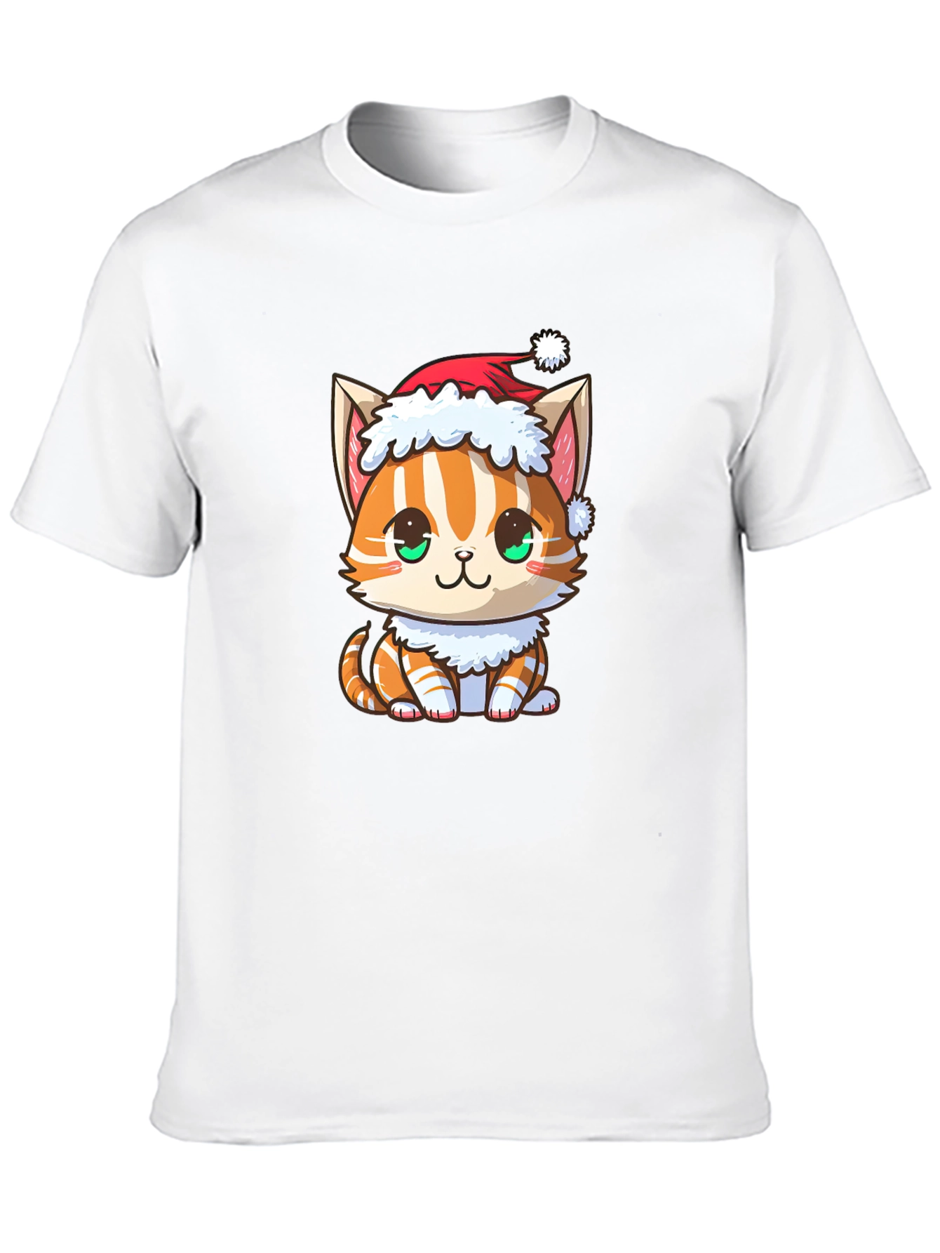 Festive Cat T-Shirt: Holiday Kitten Tee
