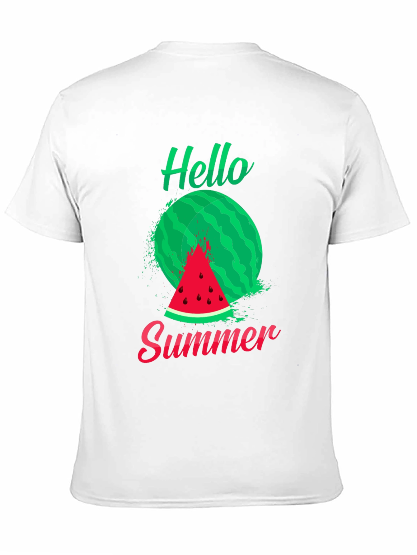 Hello Summer Watermelon Graphic T-Shirt
