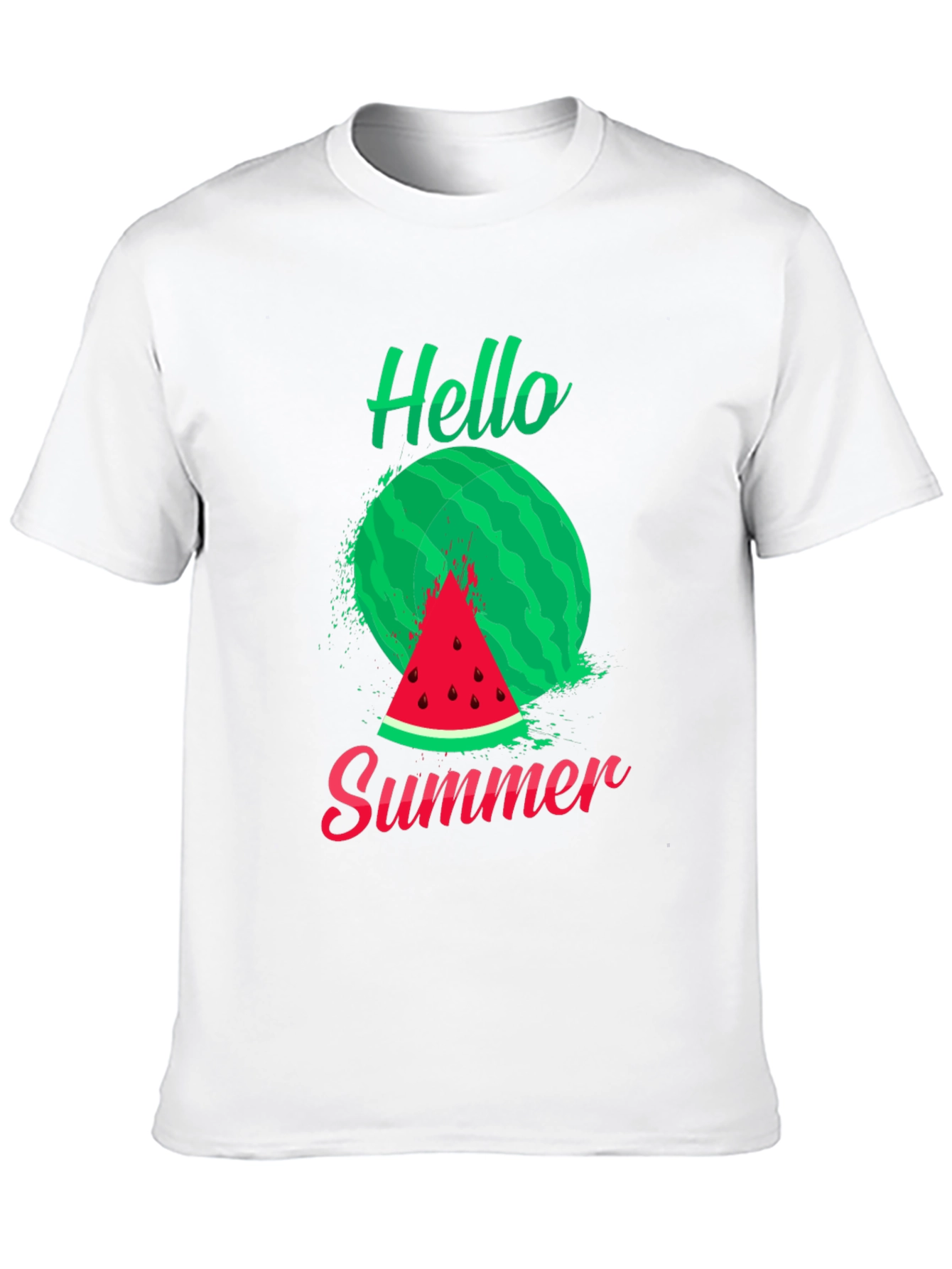 Hello Summer Watermelon Graphic T-Shirt