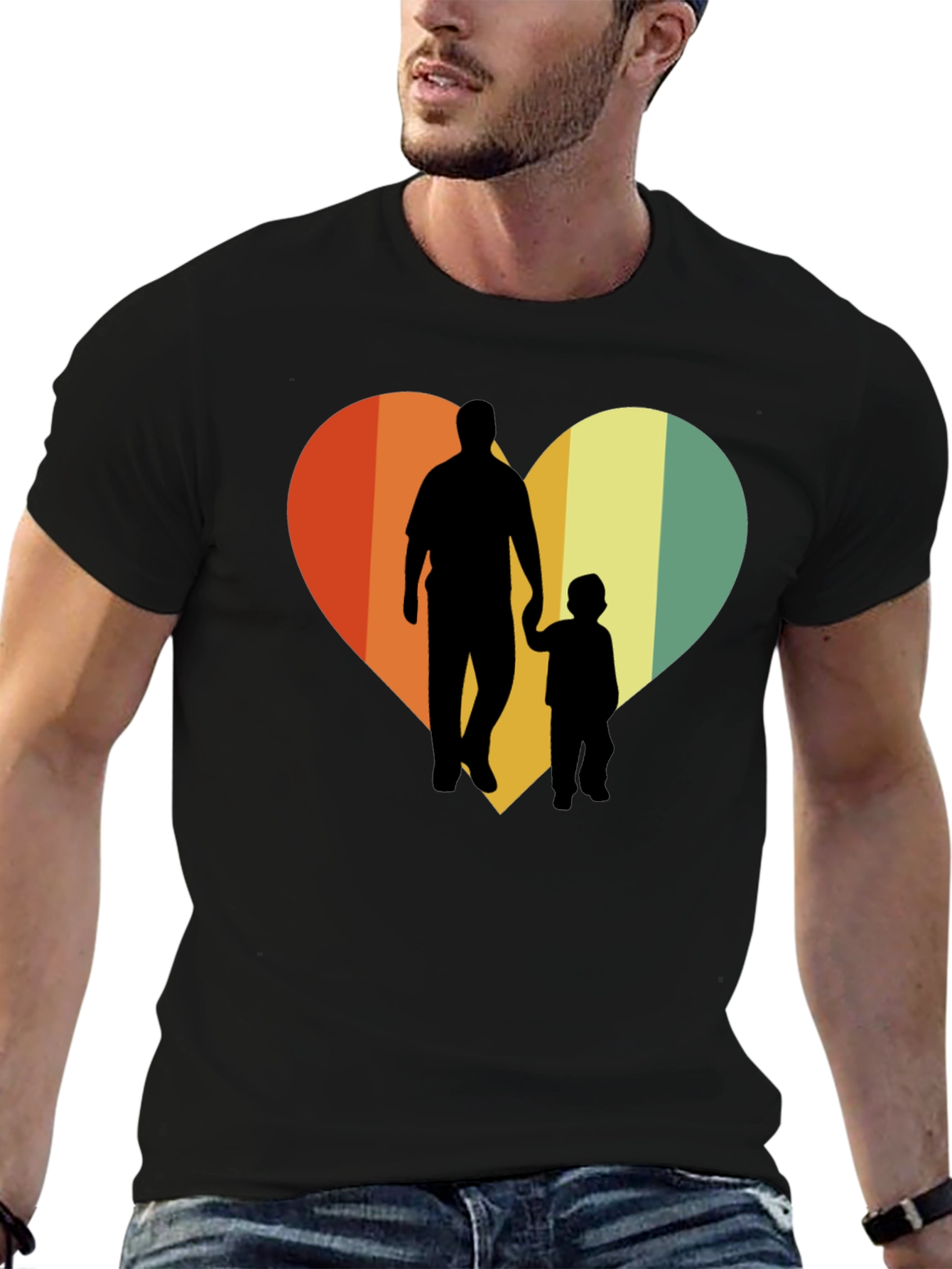 Dad & Son Heart Graphic Tee
