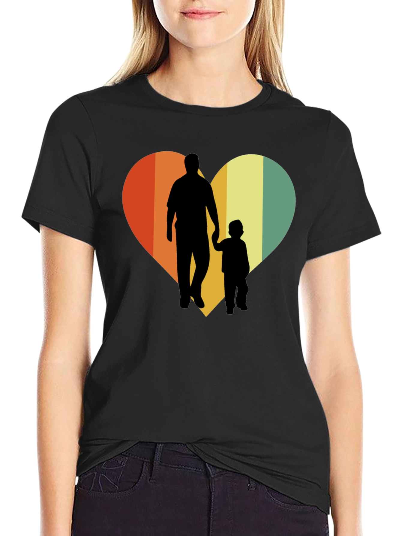Dad & Son Heart Graphic Tee