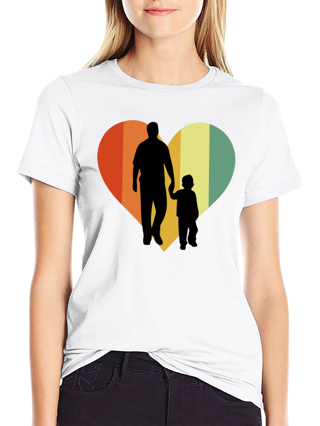 Dad & Son Heart Graphic Tee