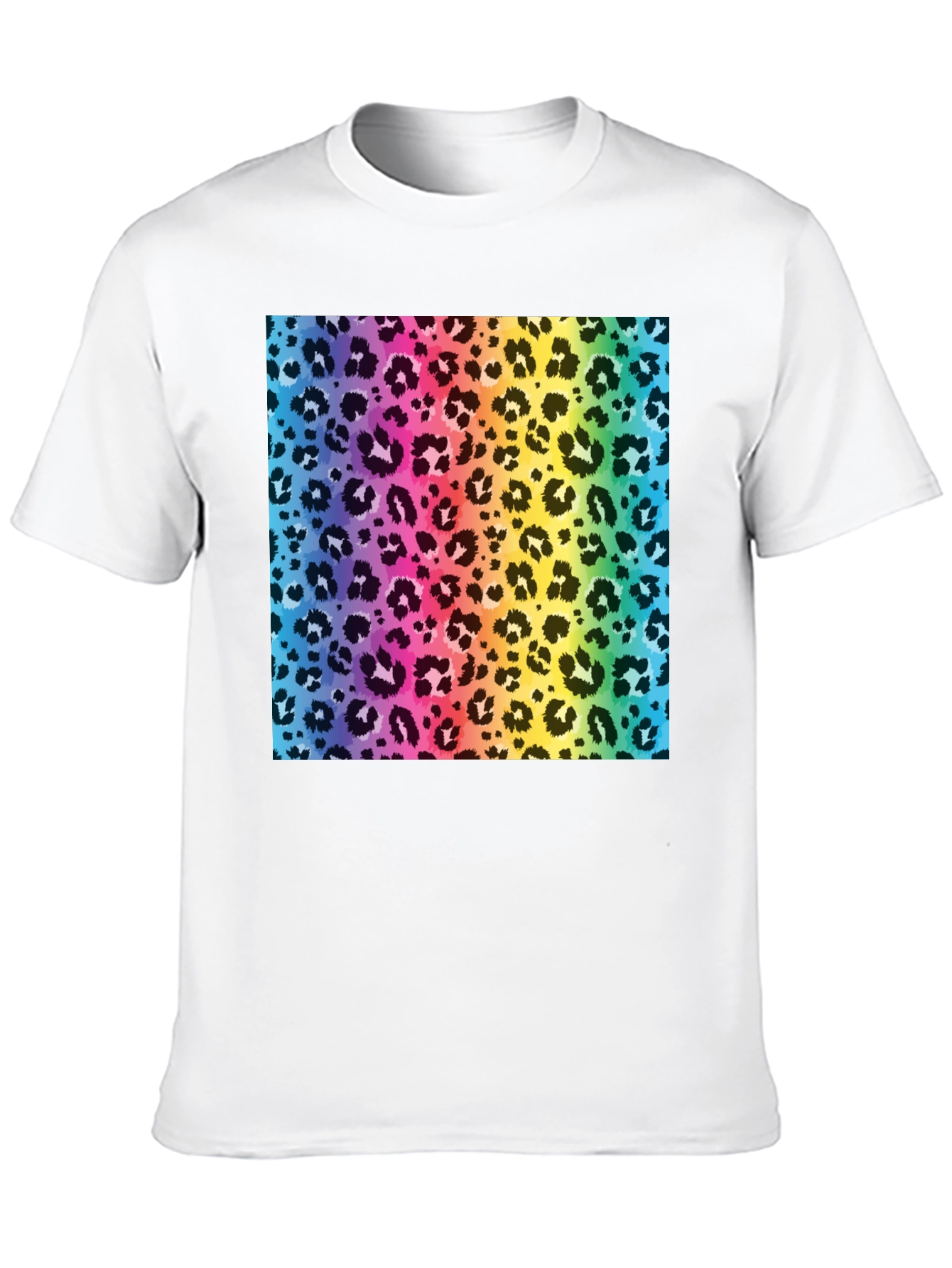 Rainbow Leopard Print T-Shirt