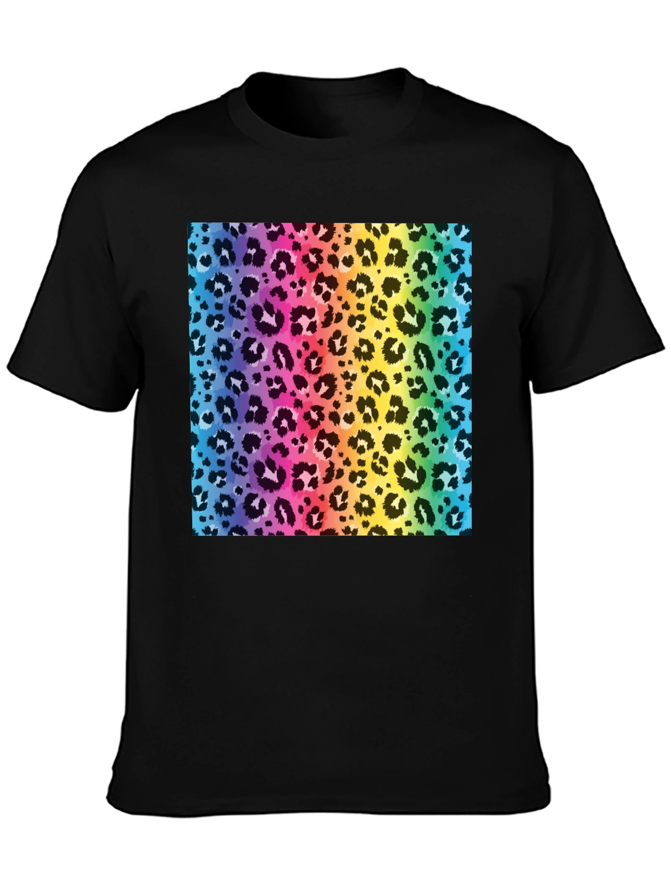Rainbow Leopard Print T-Shirt