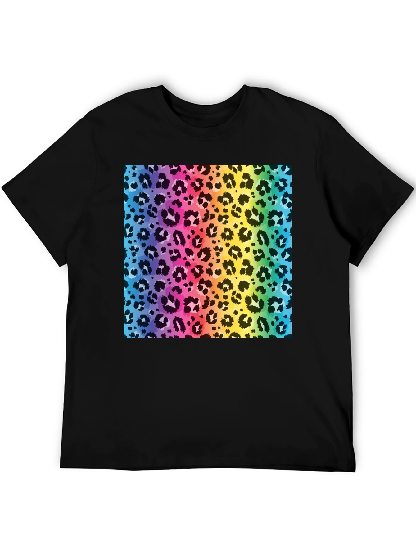 Rainbow Leopard Print T-Shirt