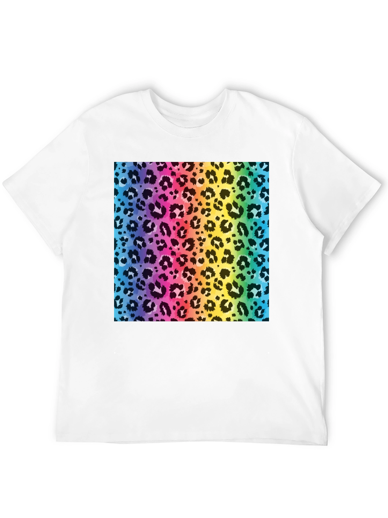 Rainbow Leopard Print T-Shirt