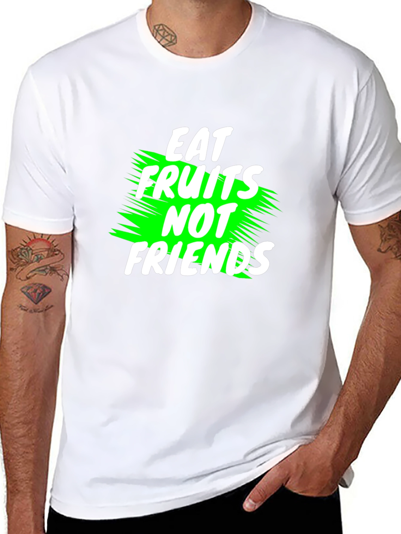 Eat Fruits Not Friends Vegan T-Shirt