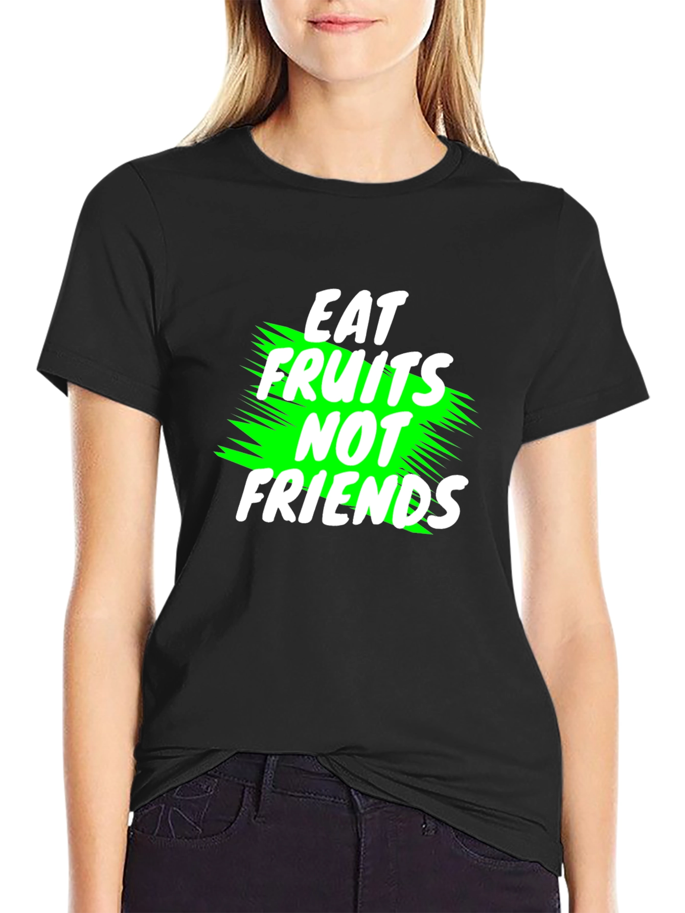Eat Fruits Not Friends Vegan T-Shirt