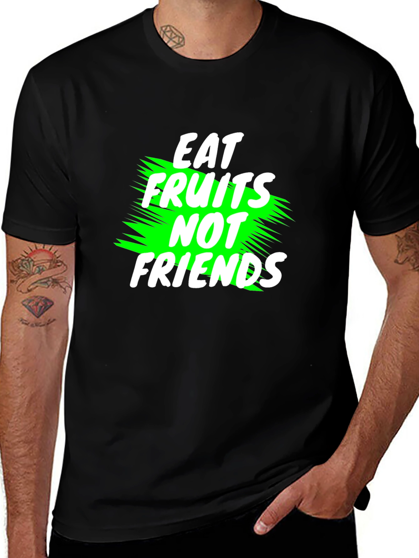 Eat Fruits Not Friends Vegan T-Shirt