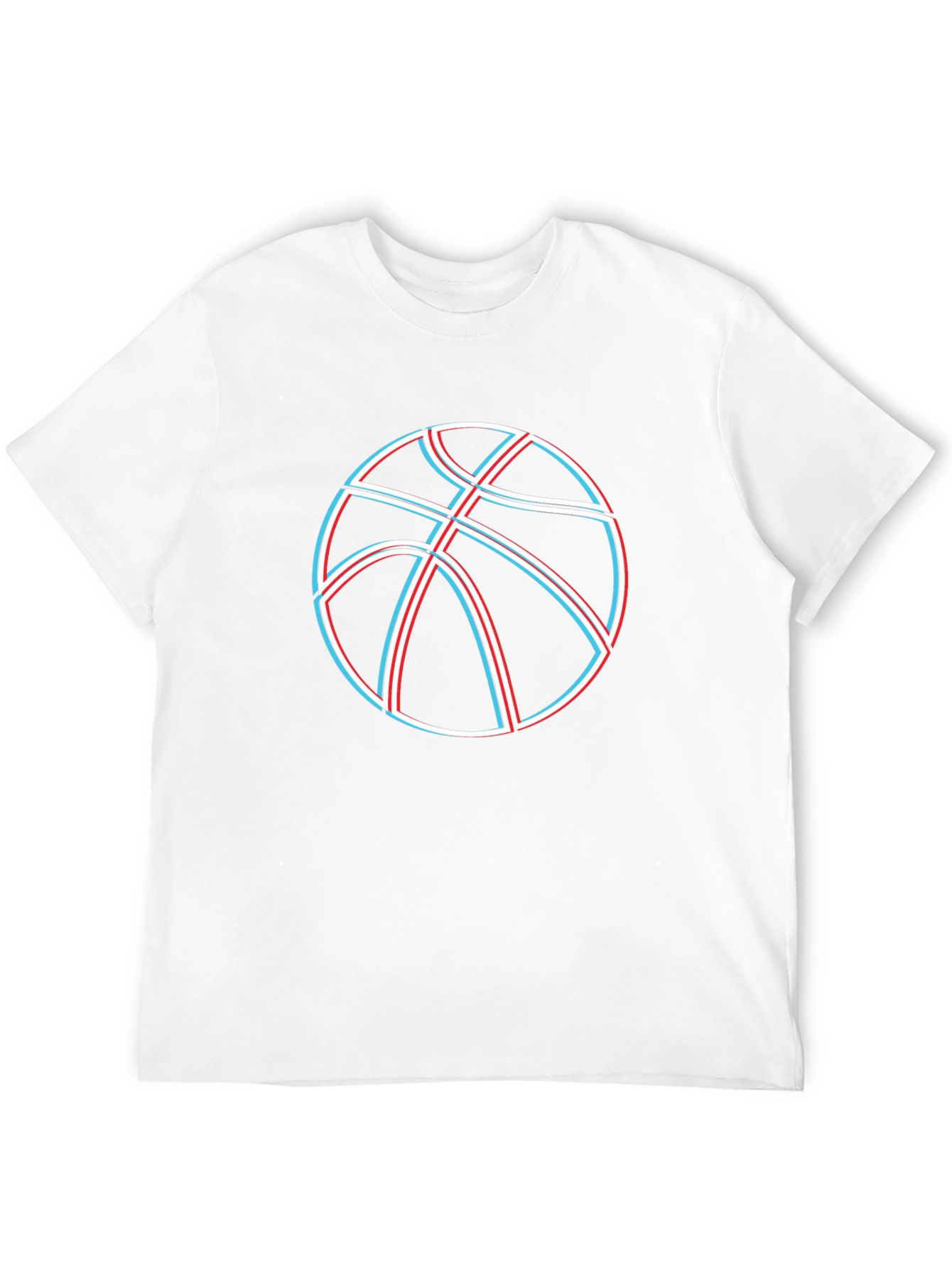 Basketball Graphic Tee - Black Cotton Blend