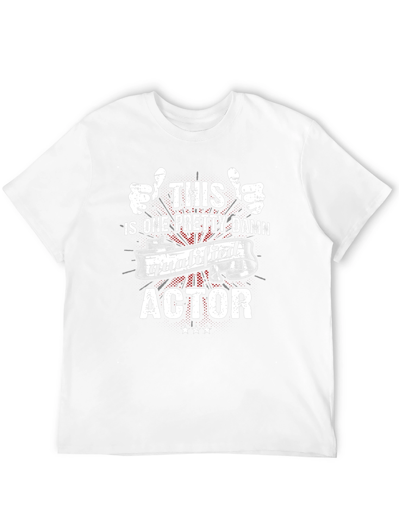 Qualified Actor Black Graphic T-Shirt