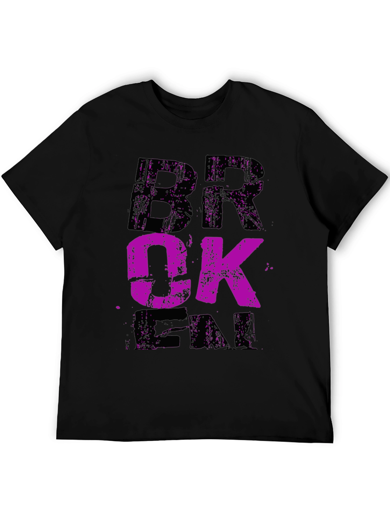 Broken Fade Graphic Tee - Mens Black T-Shirt
